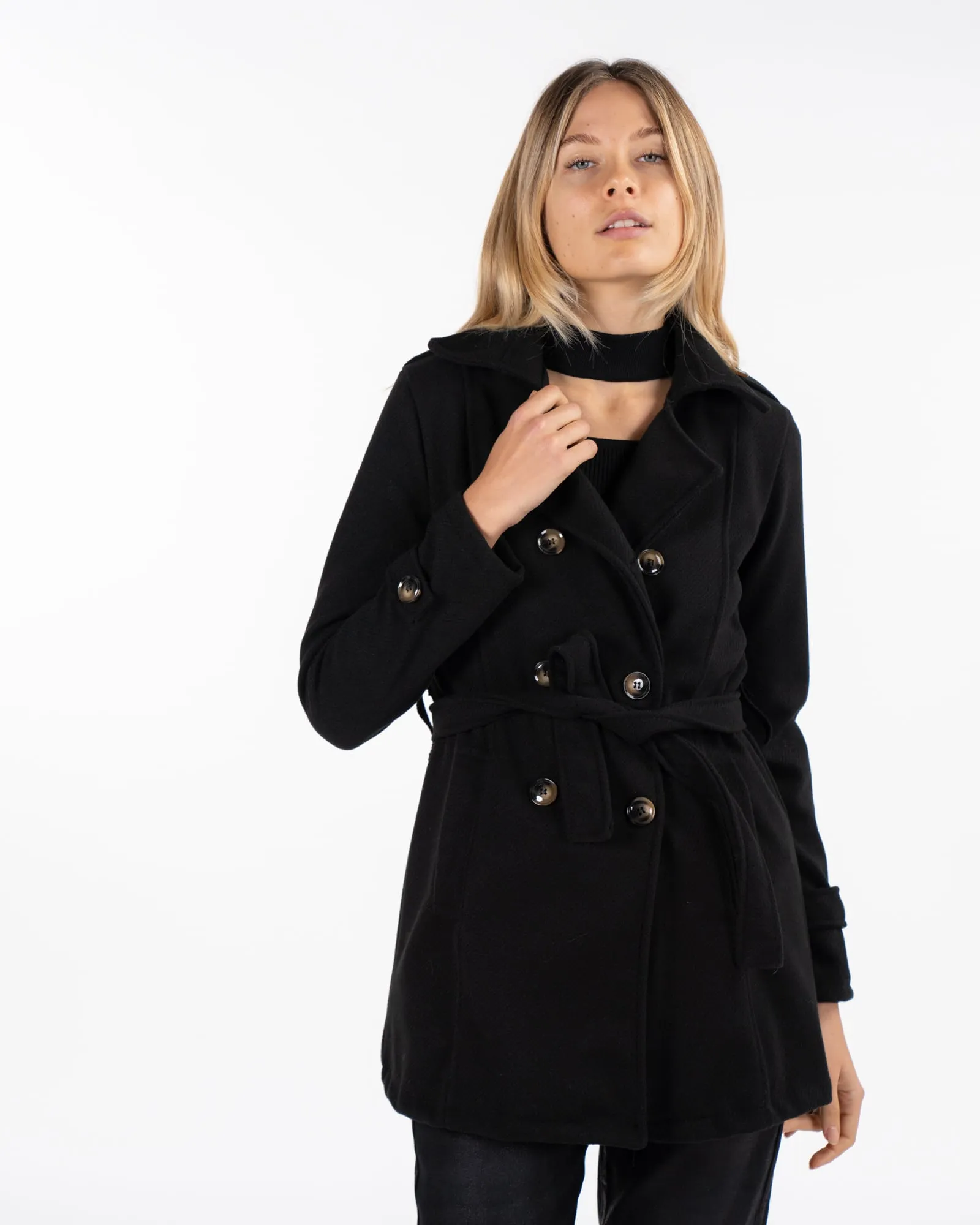 Cappotto corto - NERO