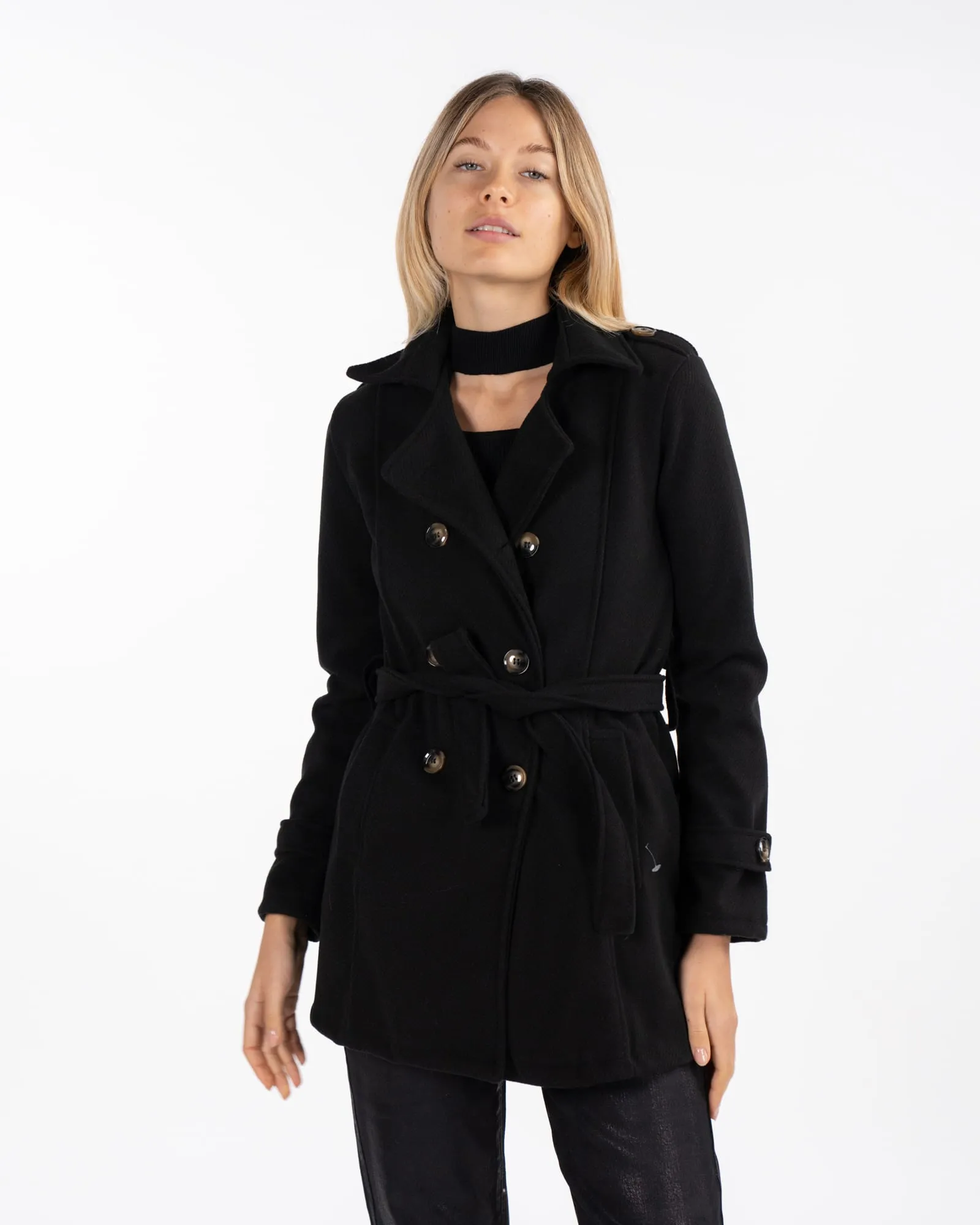 Cappotto corto - NERO