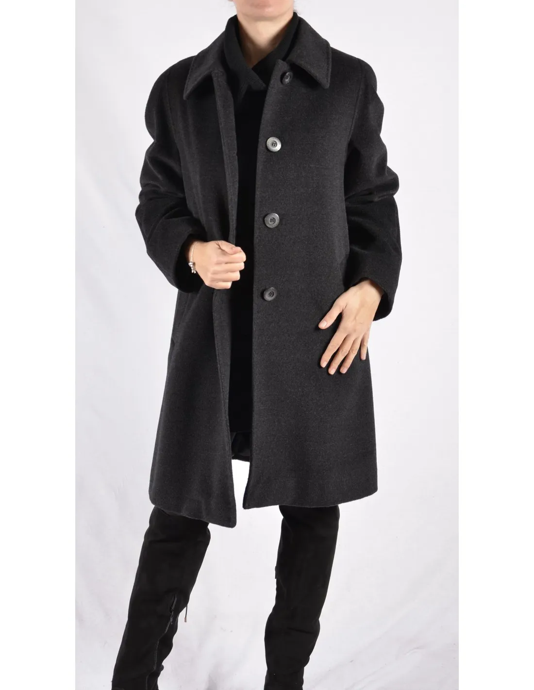 Cappotto donna in lana mod elisabetta grigio