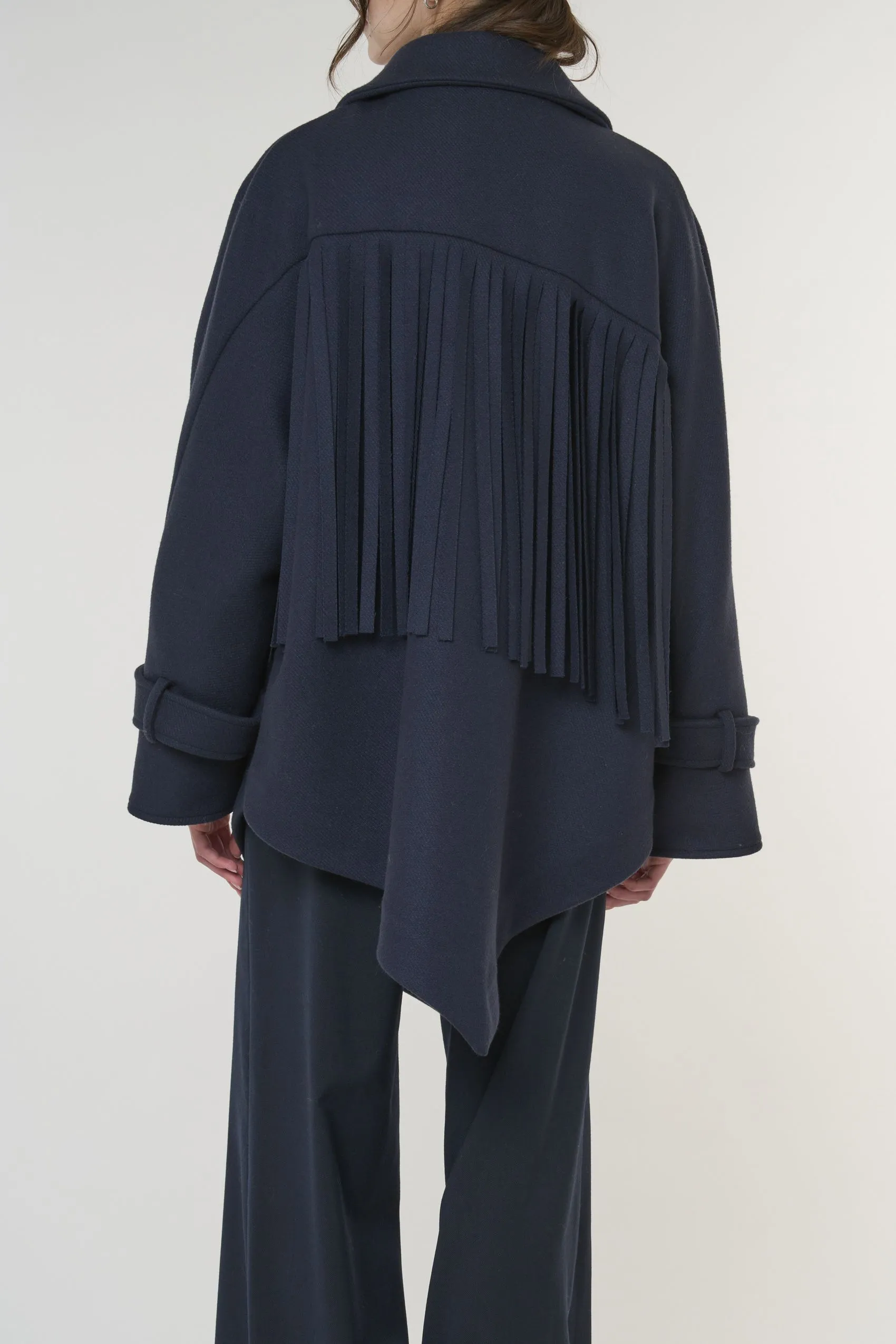 Cappotto doppiopetto in lana 
