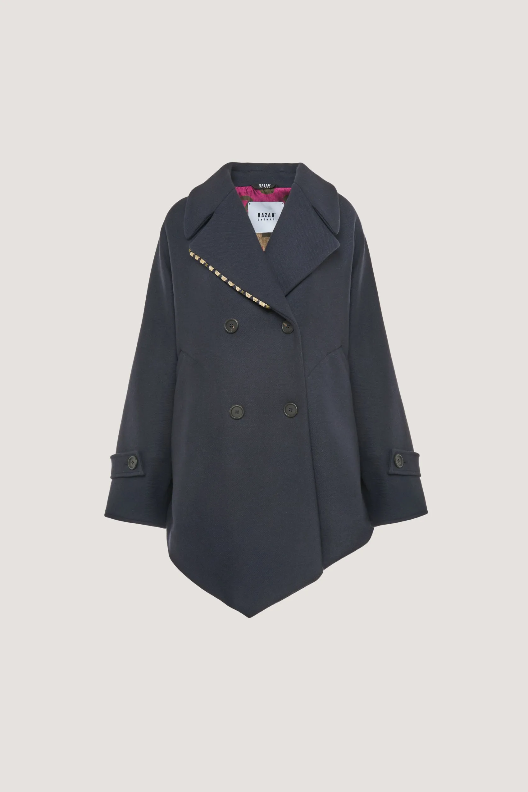 Cappotto doppiopetto in lana 