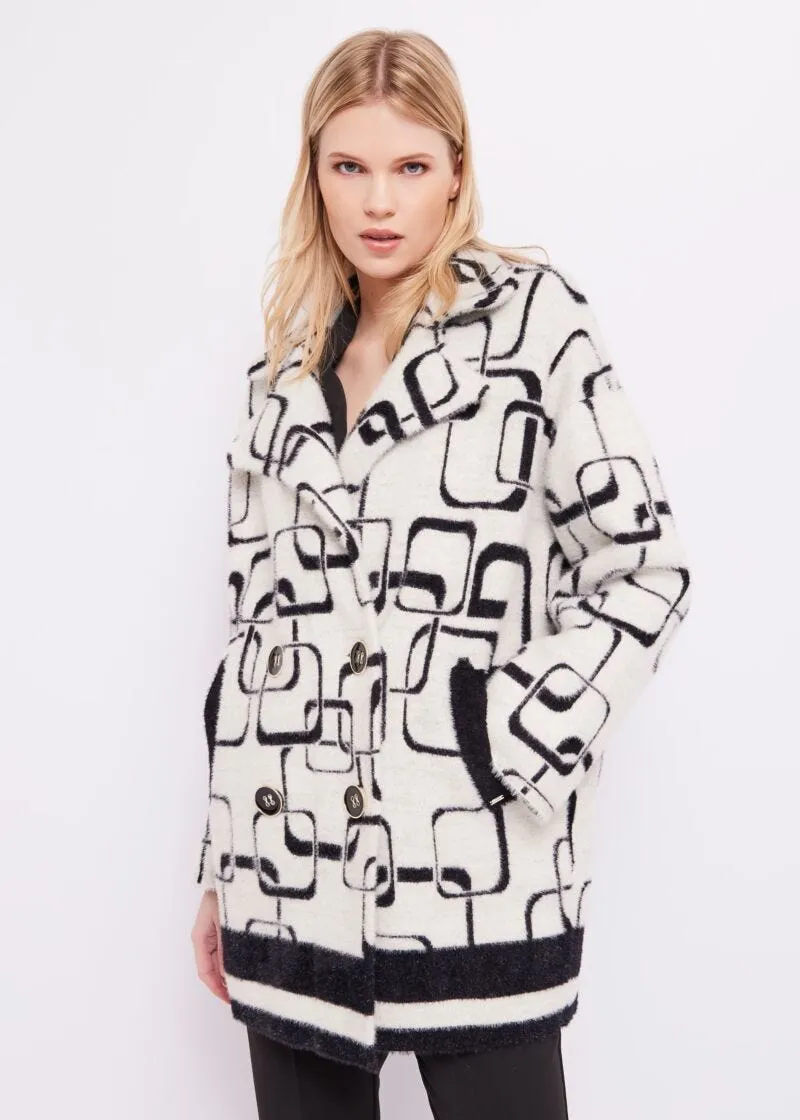 Cappotto jacquard