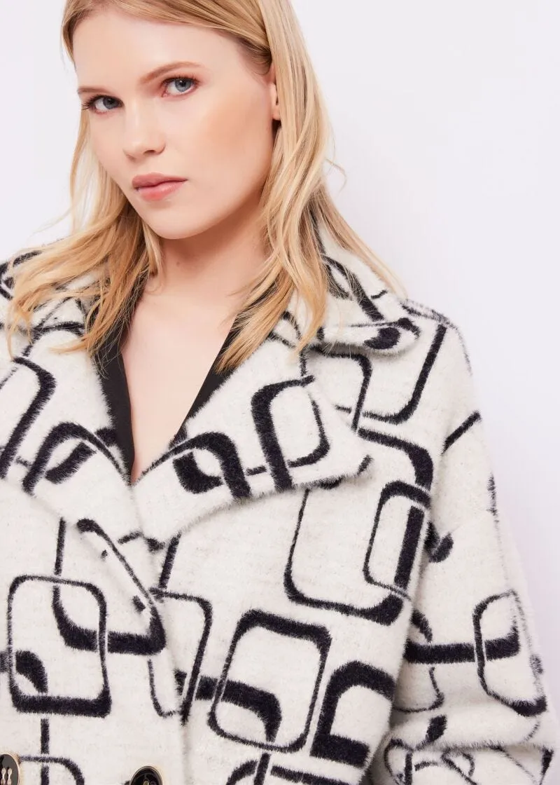 Cappotto jacquard