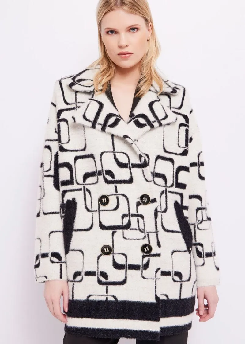Cappotto jacquard