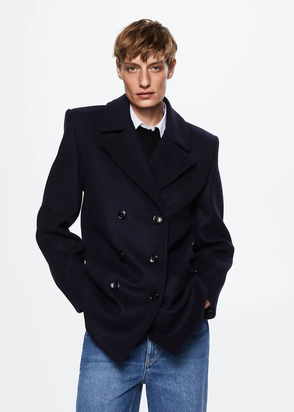 Cappotto lana corto