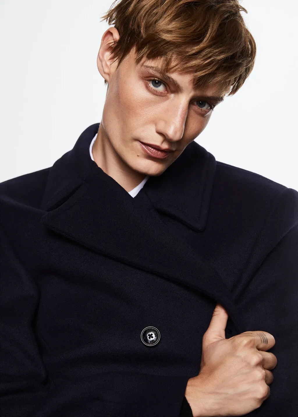Cappotto lana corto