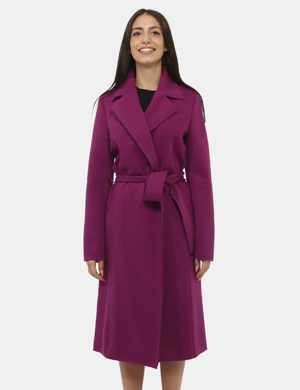 Cappotto Materica Fucsia
