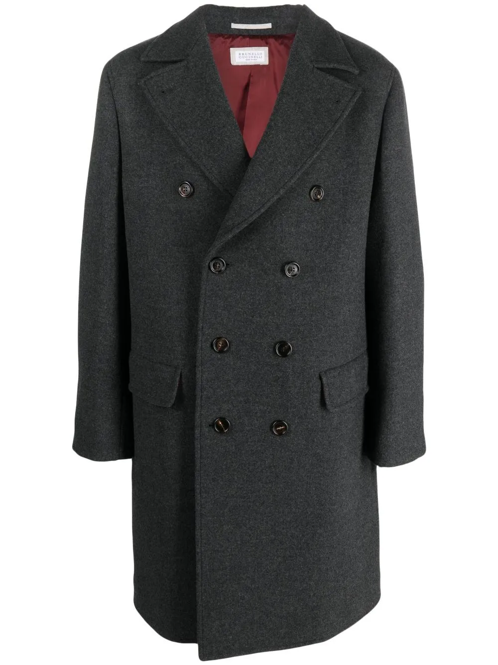 Cappotto misto cashmere grigio