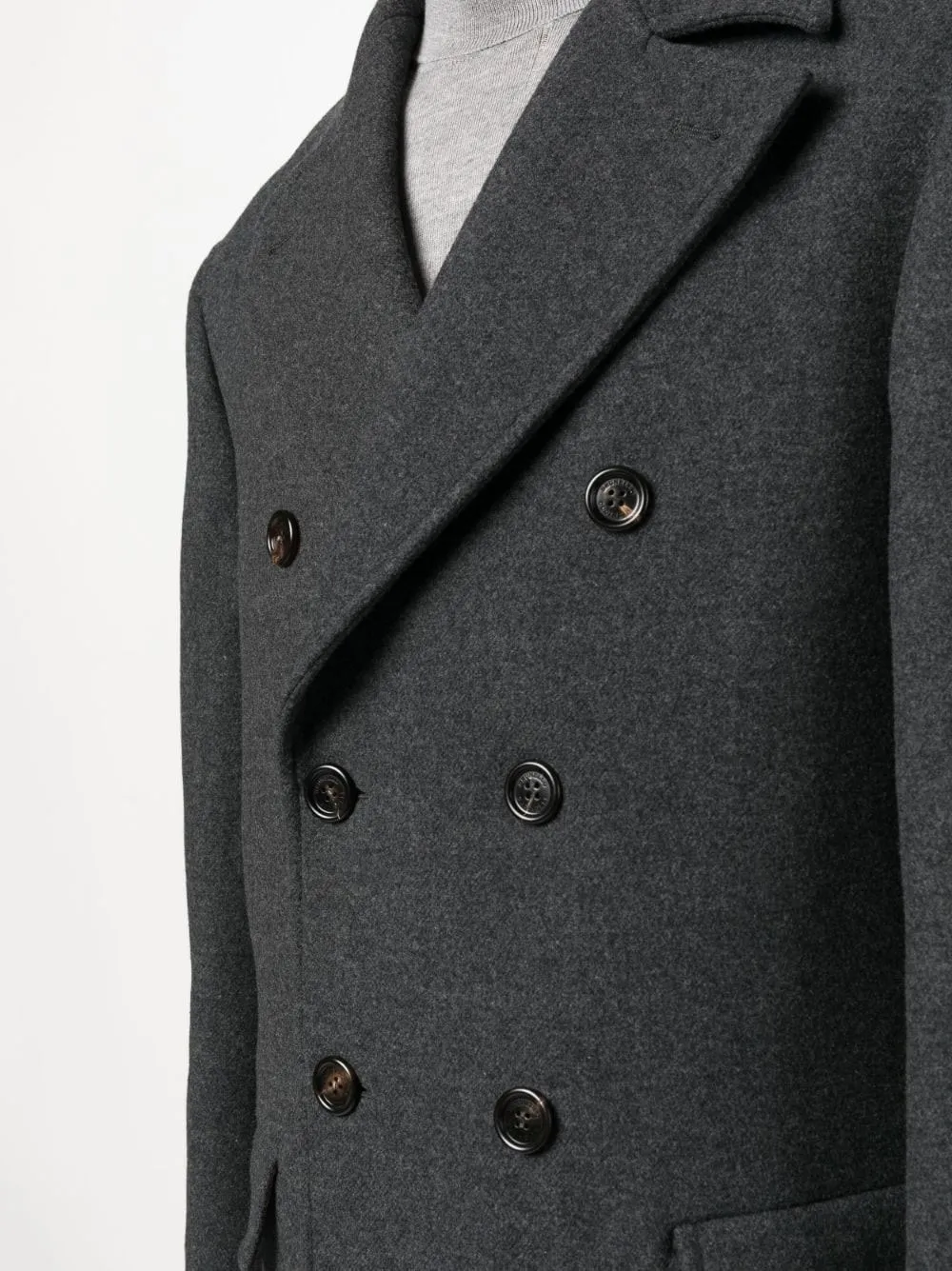 Cappotto misto cashmere grigio