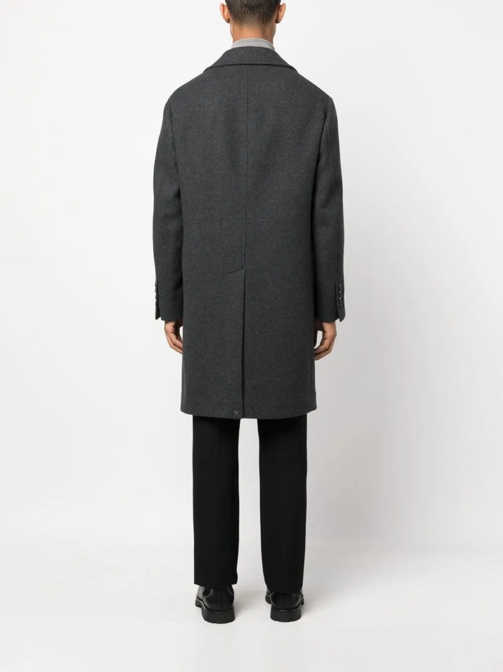 Cappotto misto cashmere grigio
