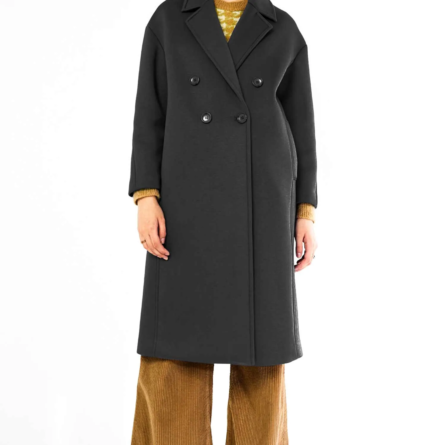 Cappotto Nero Doppiopetto