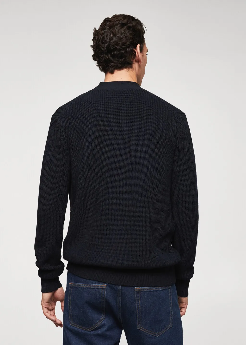 Cardigan cotone testurizzato