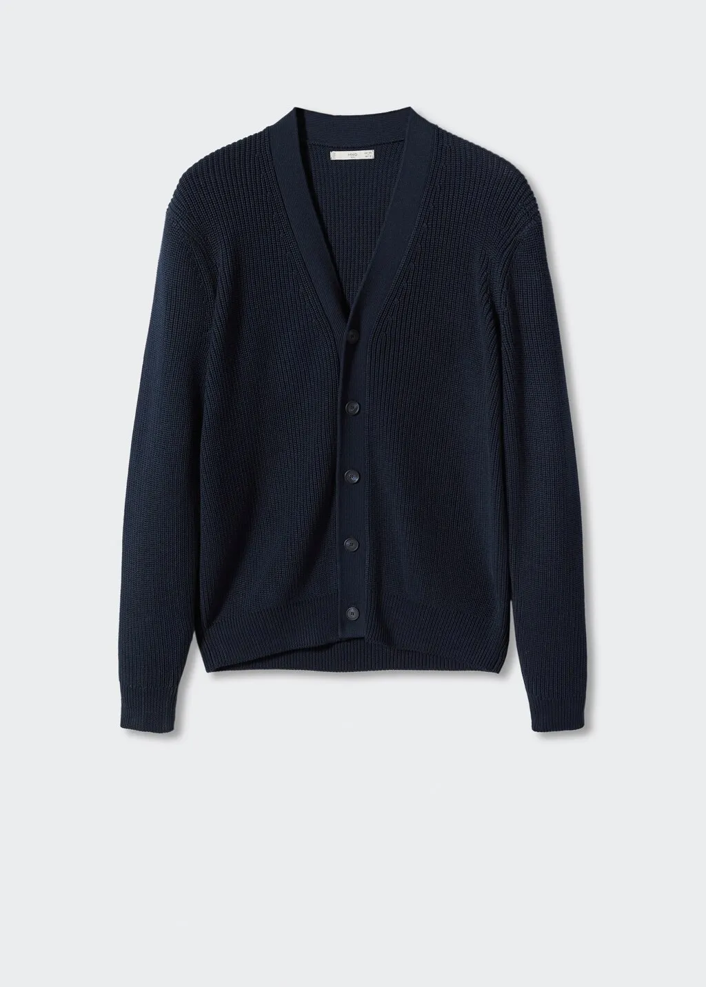 Cardigan cotone testurizzato
