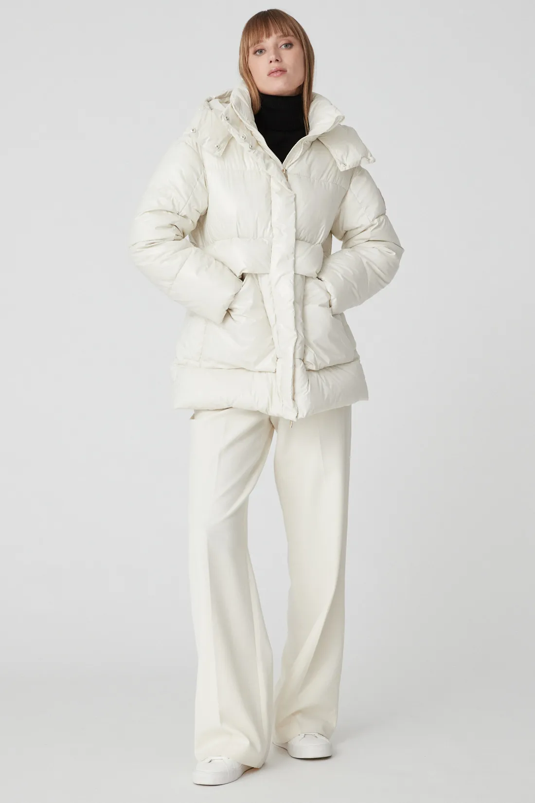 CHAMONIX – White parka for women LAB00