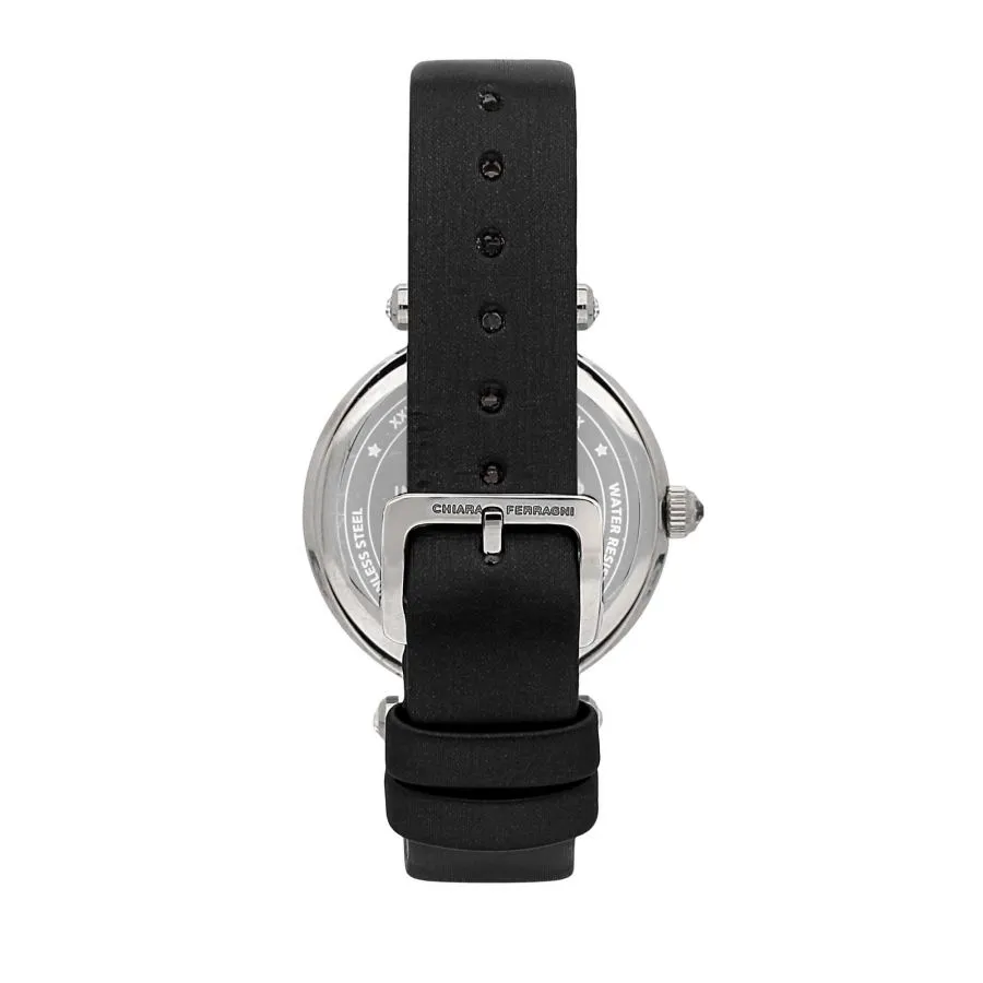 CHIARA FERRAGNI LADY LIKE 34MM 2H DIAMOND DUST DIAL BLACK STRAP