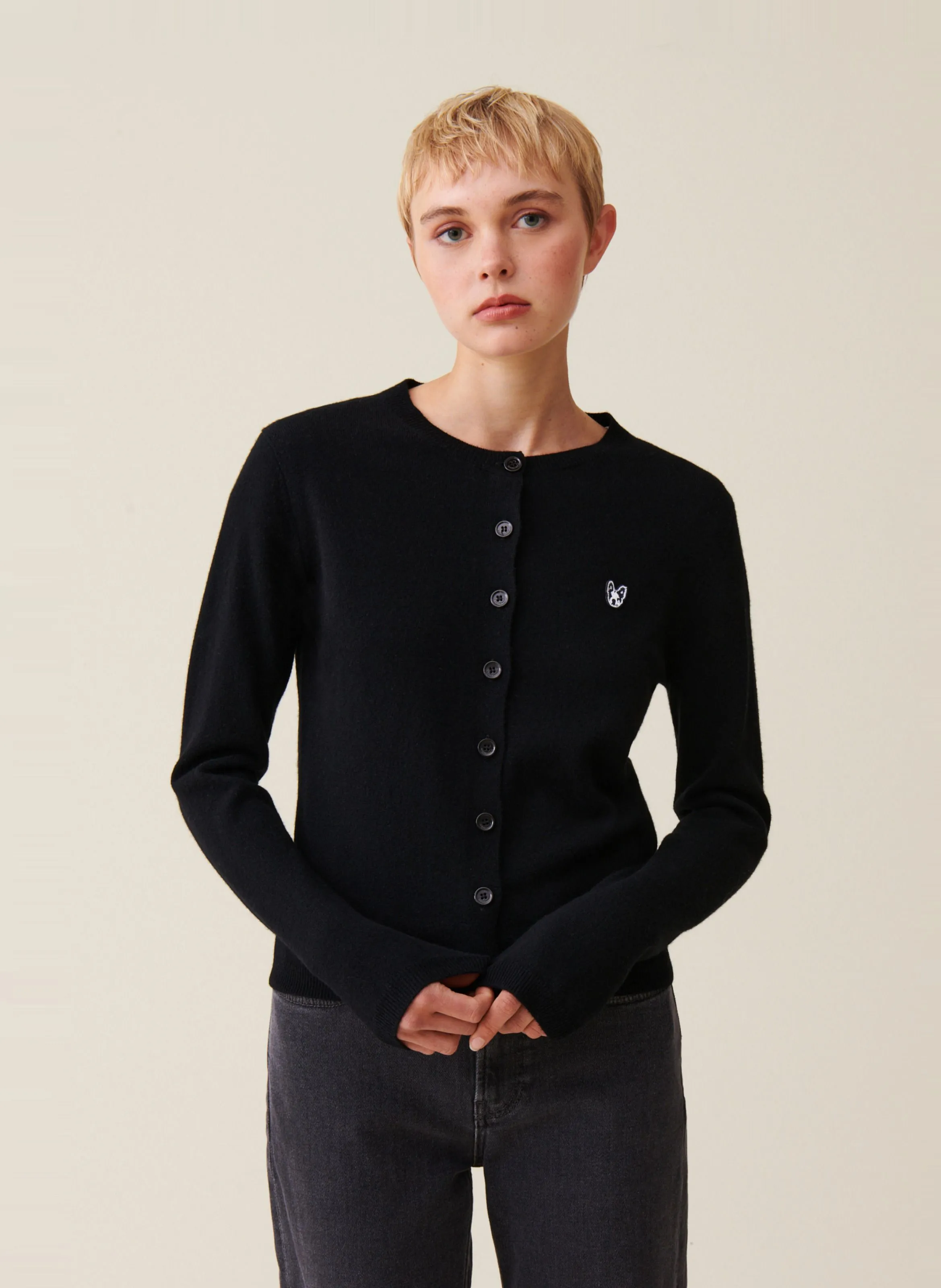  CLAUDIE PIERLOT   Cardigan in lana | Nero