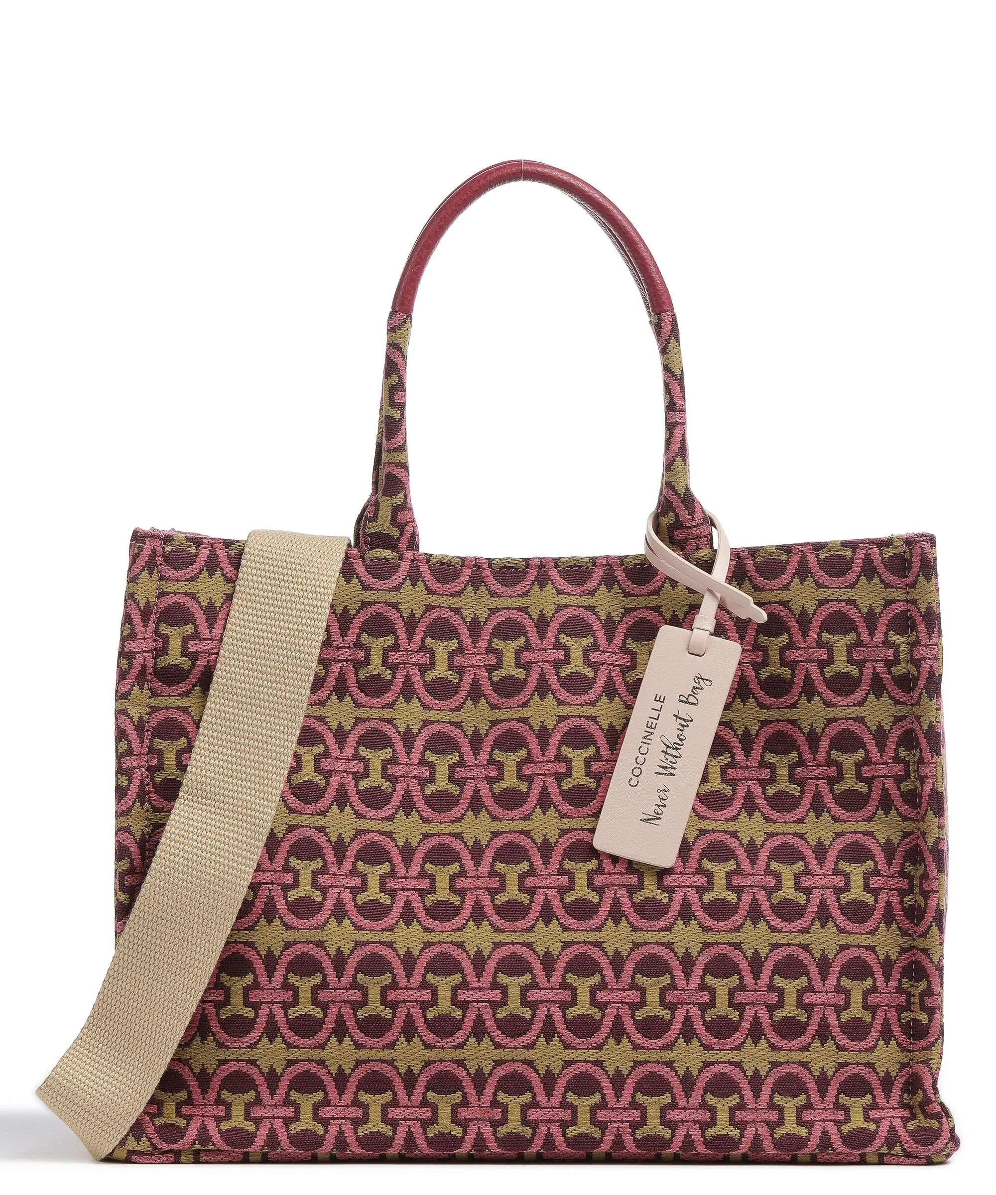  Coccinelle Never Without Bag Monogram Borsa a mano tissu multicolore  
