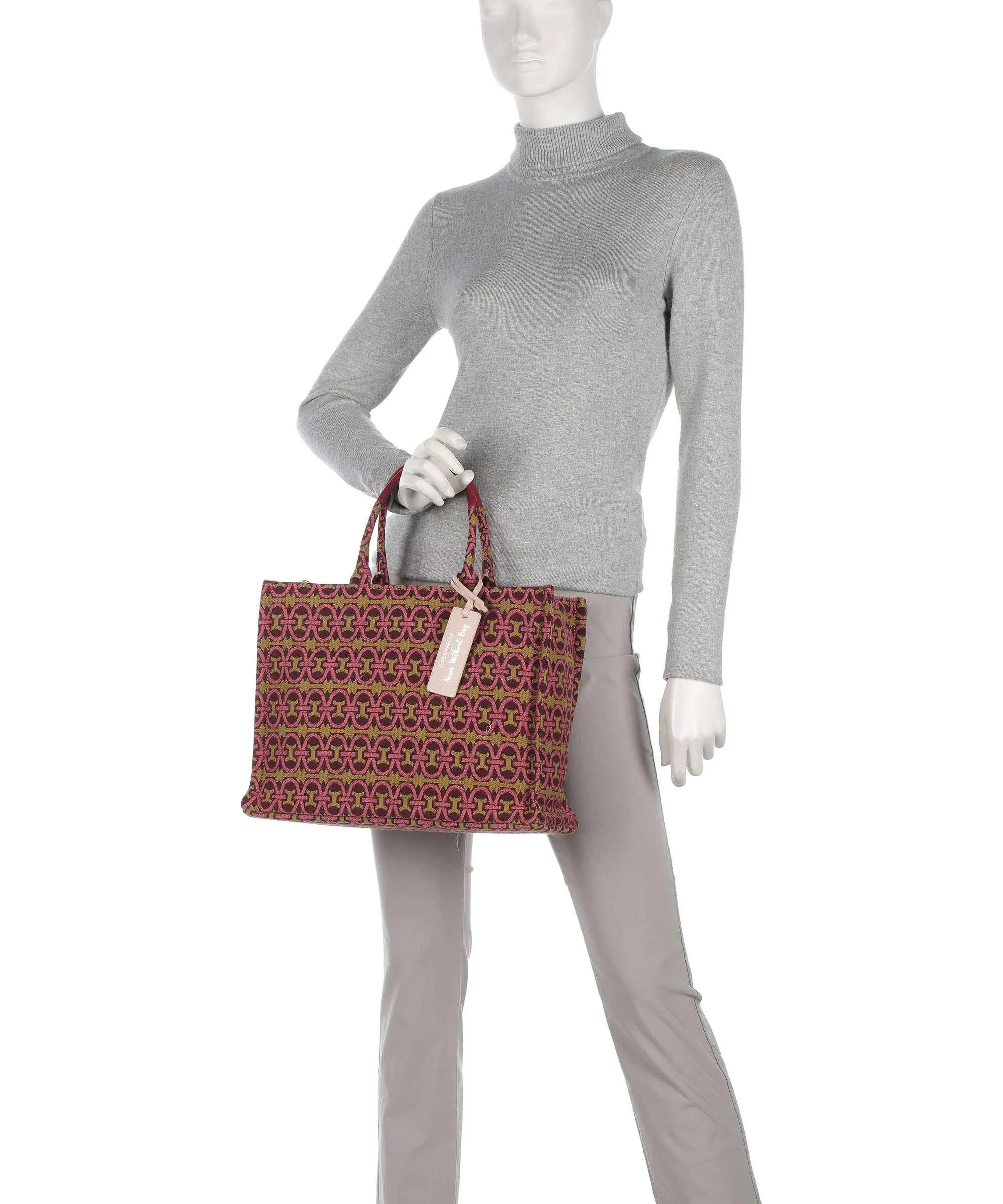  Coccinelle Never Without Bag Monogram Borsa a mano tissu multicolore  