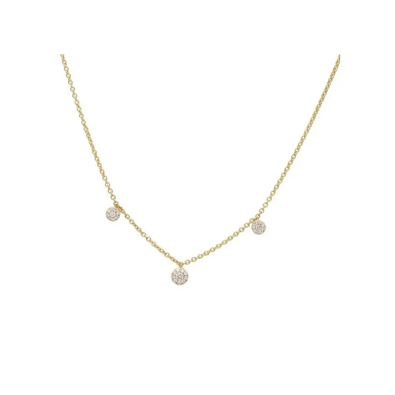 collana con pavè donna Recarlo Anniversary p84fa002 in oro 750 giallo con diamanti  