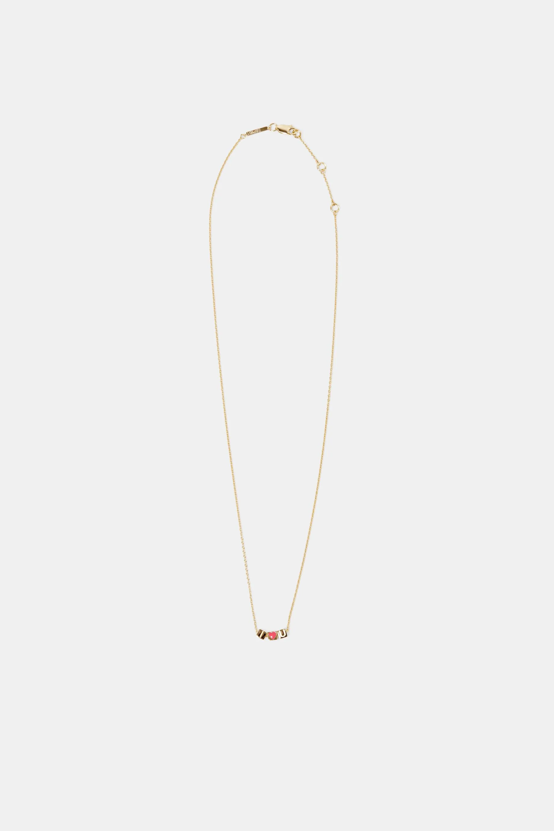 Collana con pendente scorrevole Love