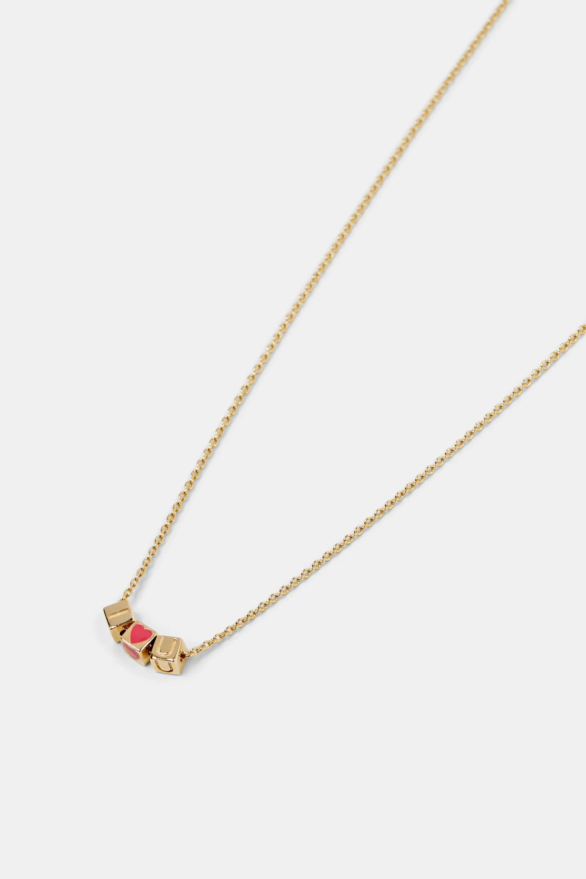 Collana con pendente scorrevole Love