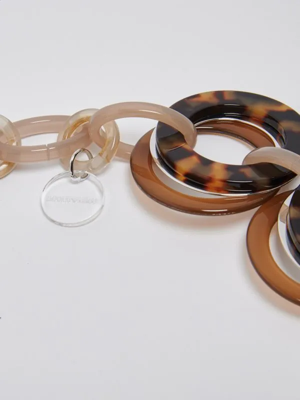Collana donna Emporio Armani con dettaglio anelli Naturale