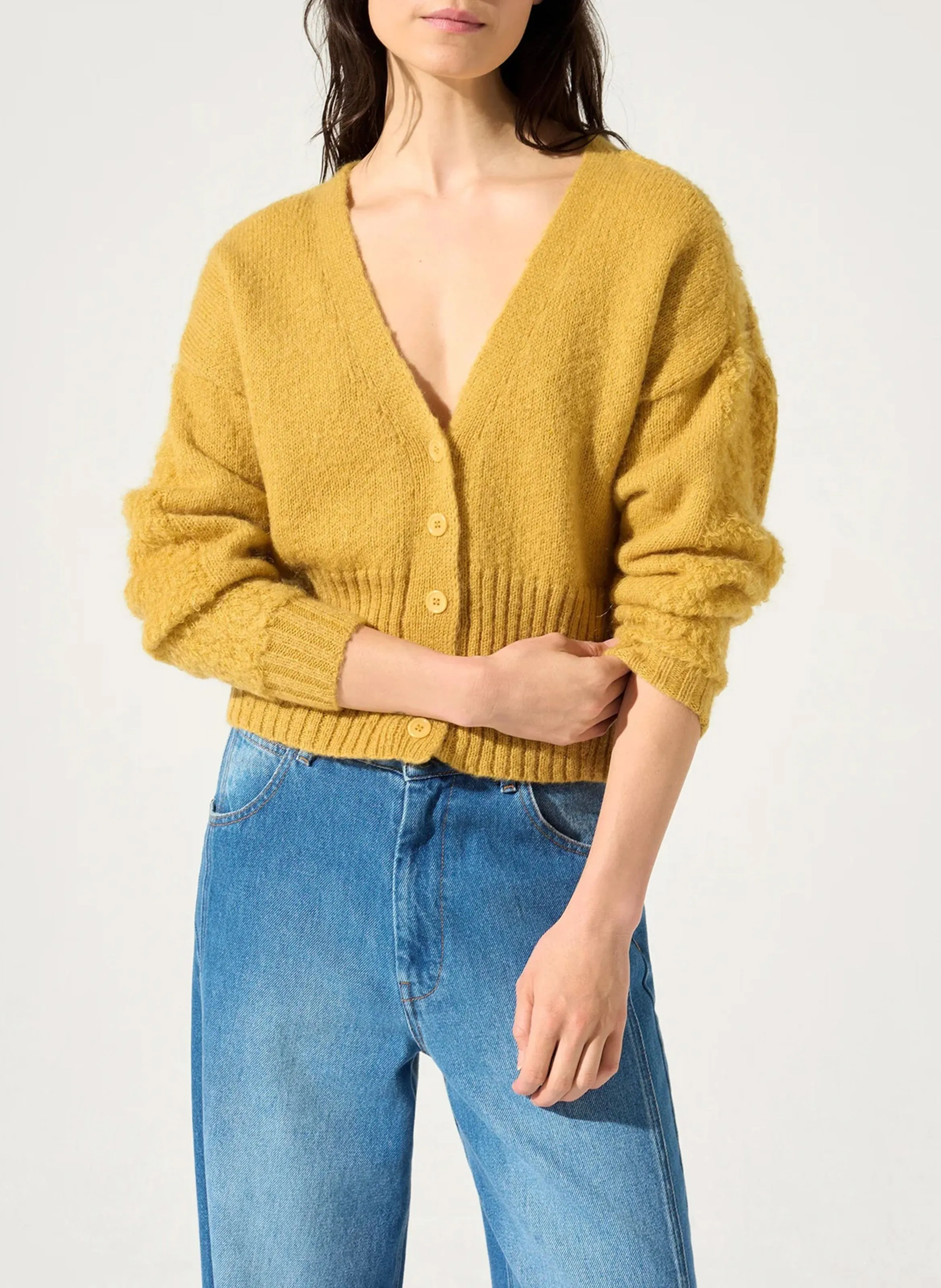  COTELAC   Cardigan con bottoni | Arancione