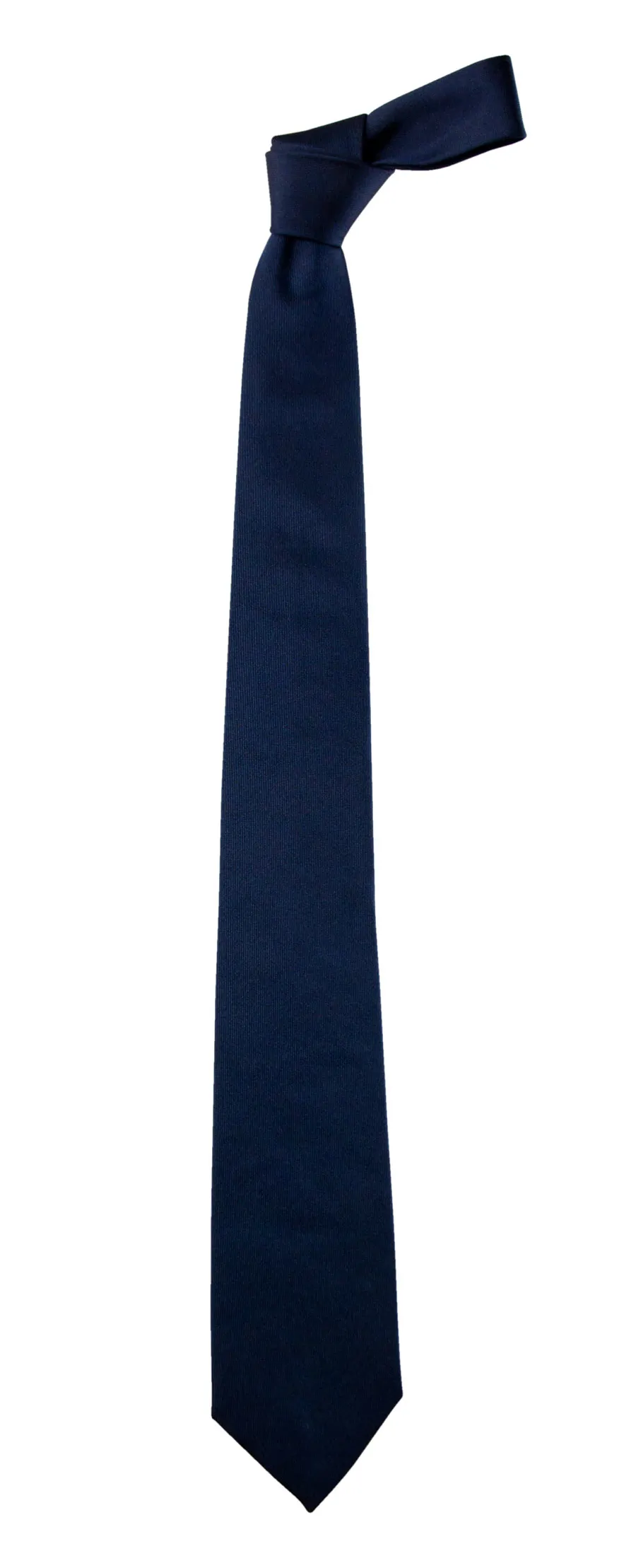 Cravatta da cerimonia in blu navy tinta unita