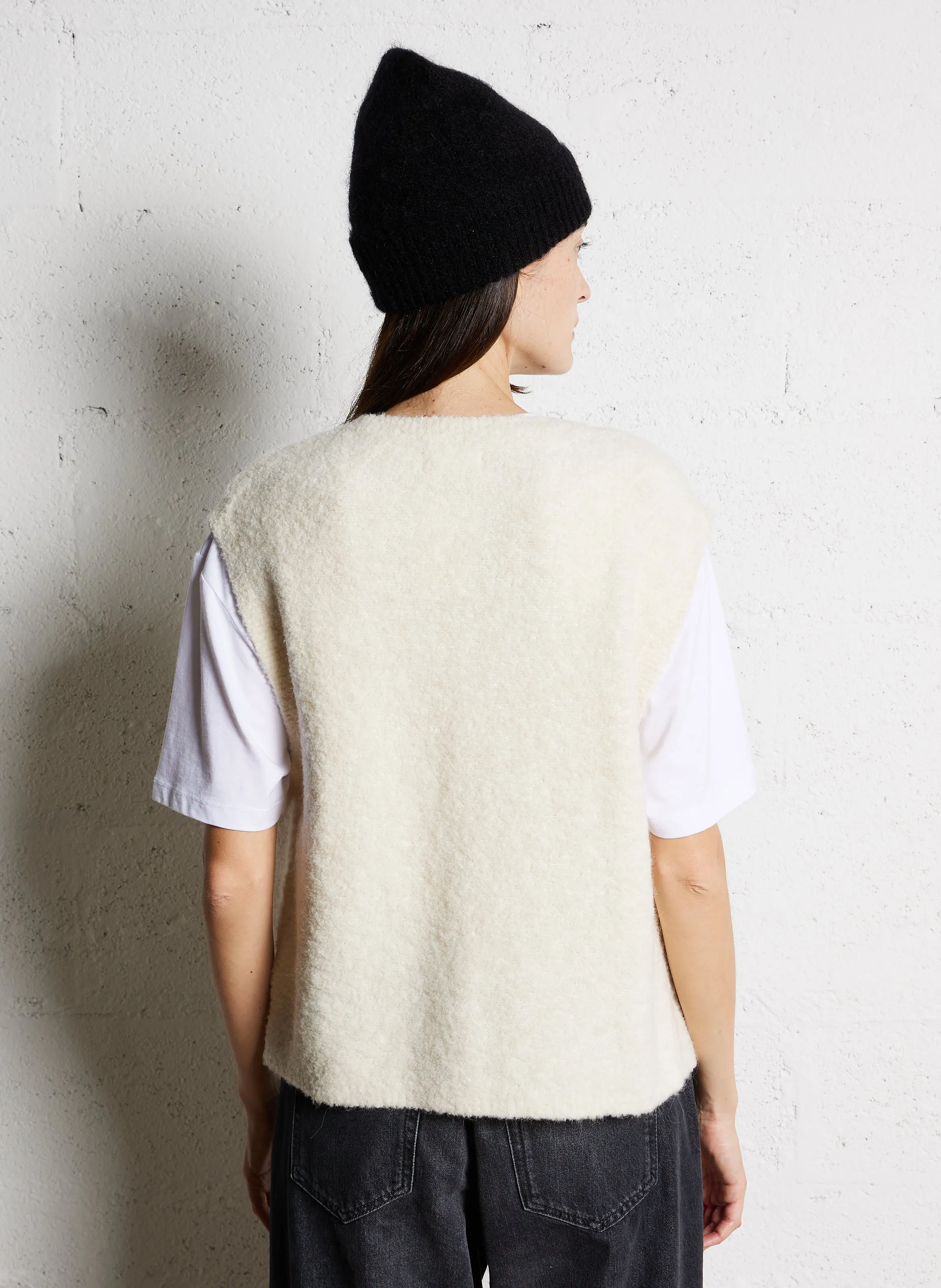  DES PETITS HAUTS   ACHILLE - Cardigan con collo rotondo | Bianco