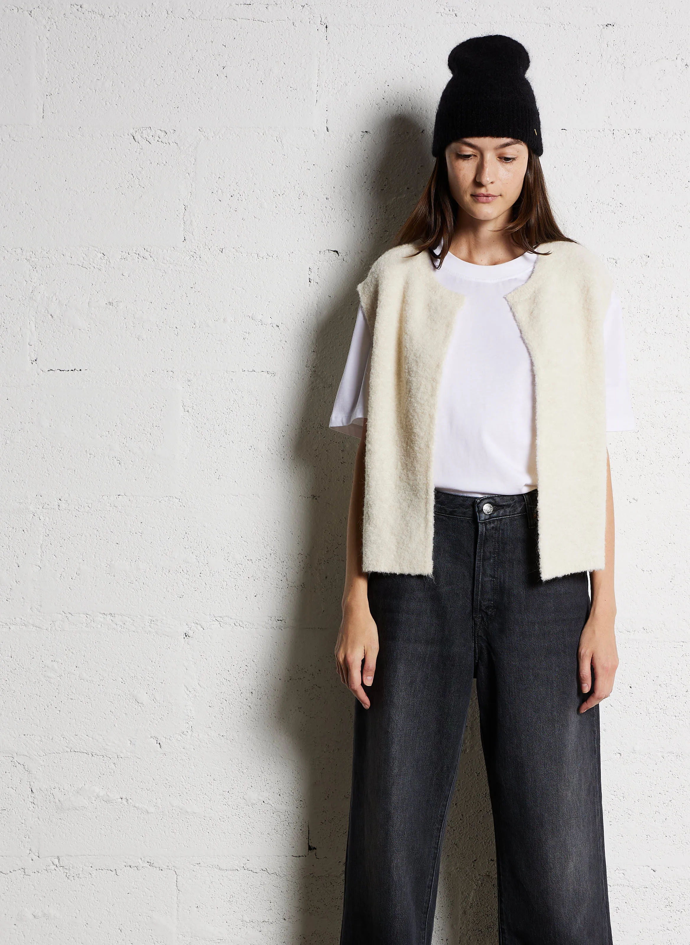  DES PETITS HAUTS   ACHILLE - Cardigan con collo rotondo | Bianco