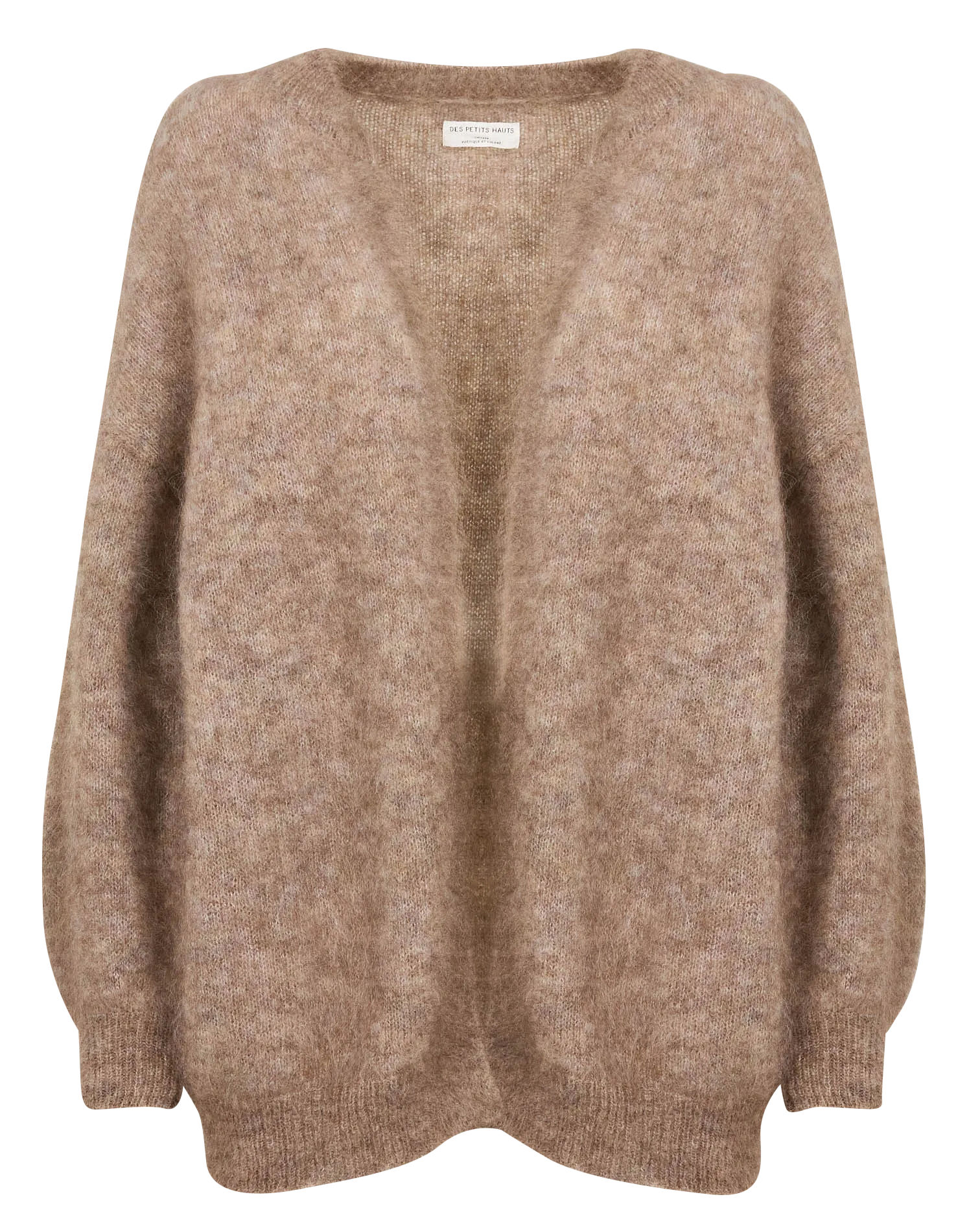  DES PETITS HAUTS   ALTEA - Cardigan girocollo in misto lana | Marrone