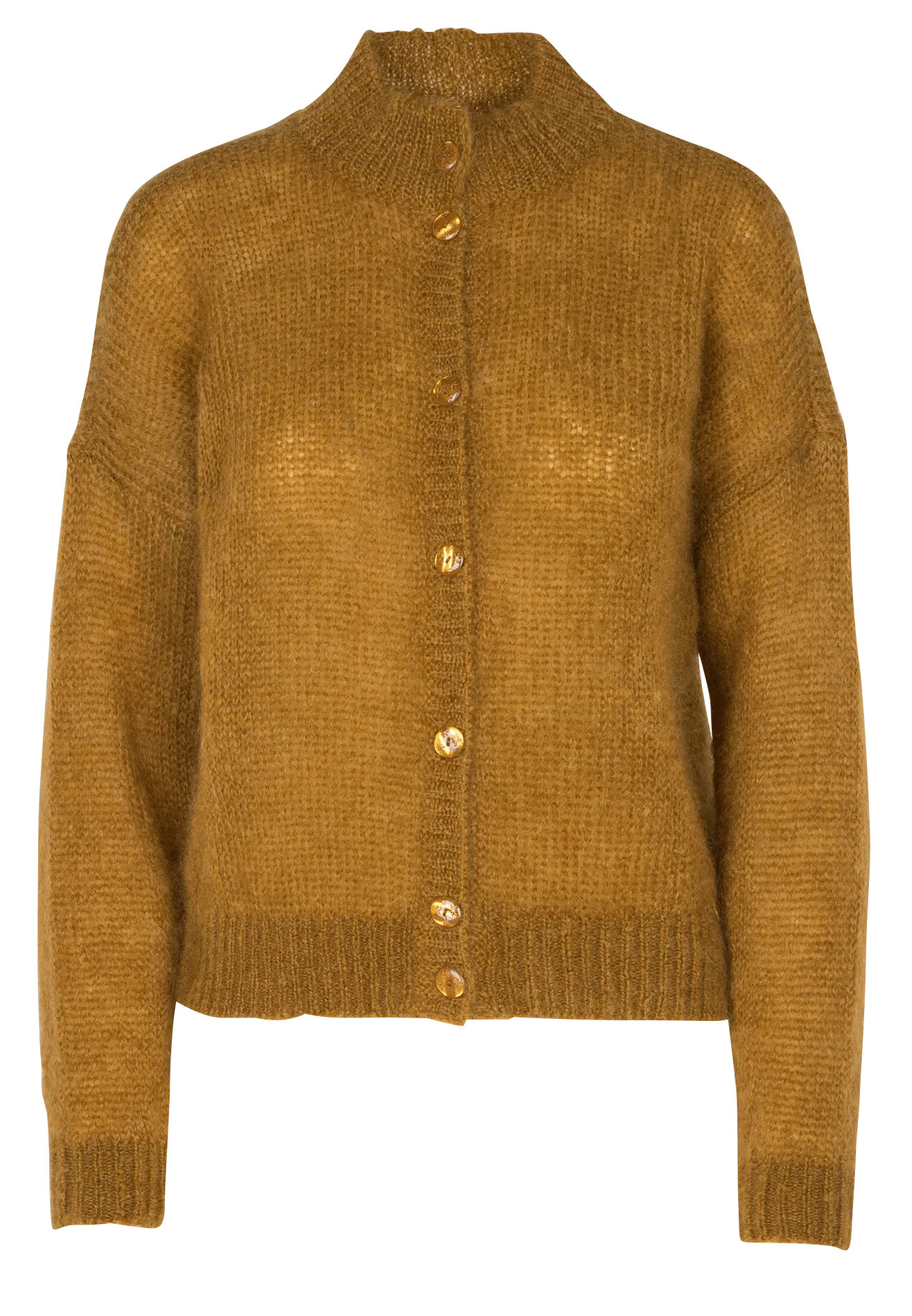  DES PETITS HAUTS   CHIDONIE - Cardigan girocollo in misto lana | Arancione