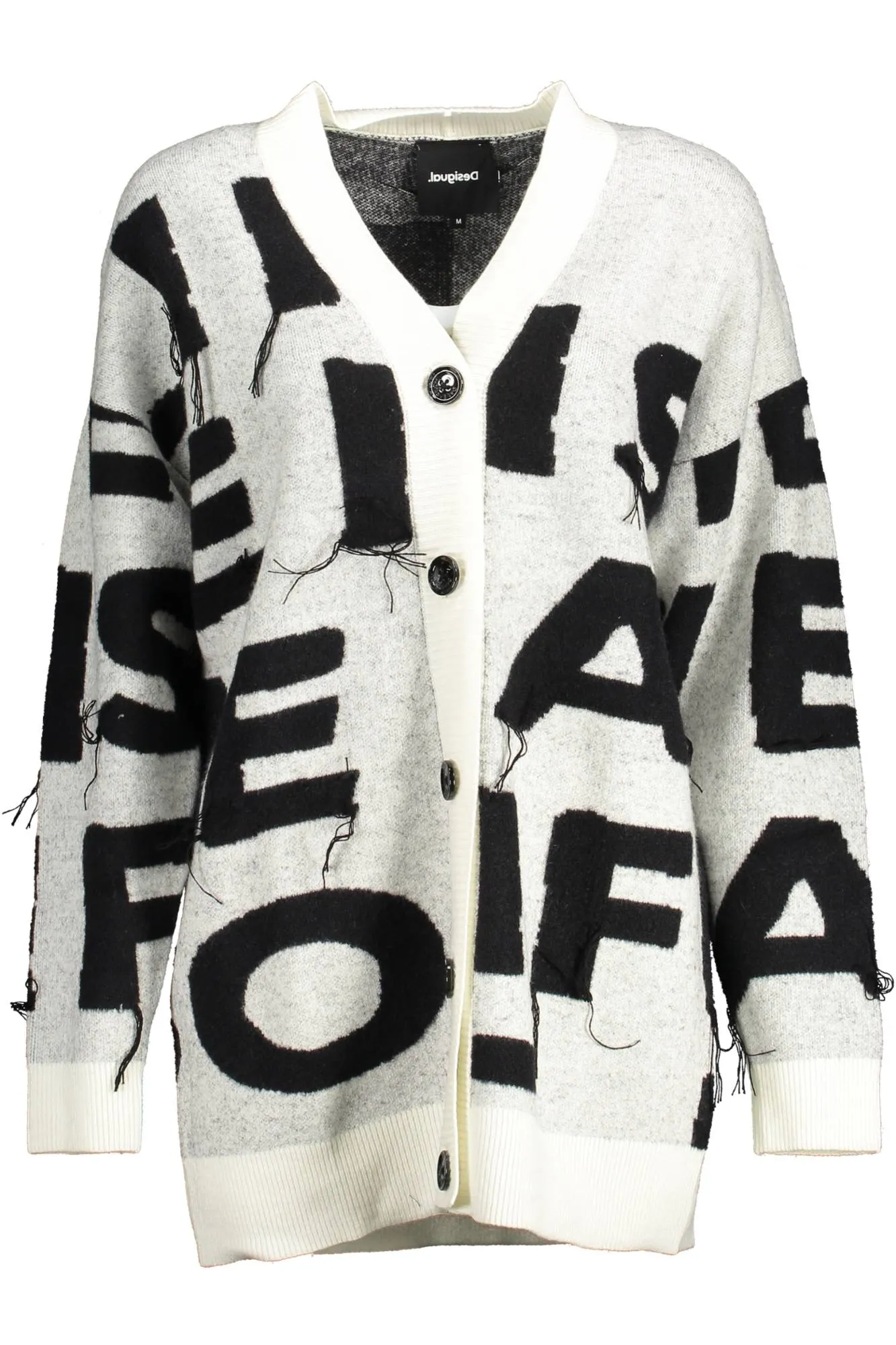Desigual cardigan lungo bianco   