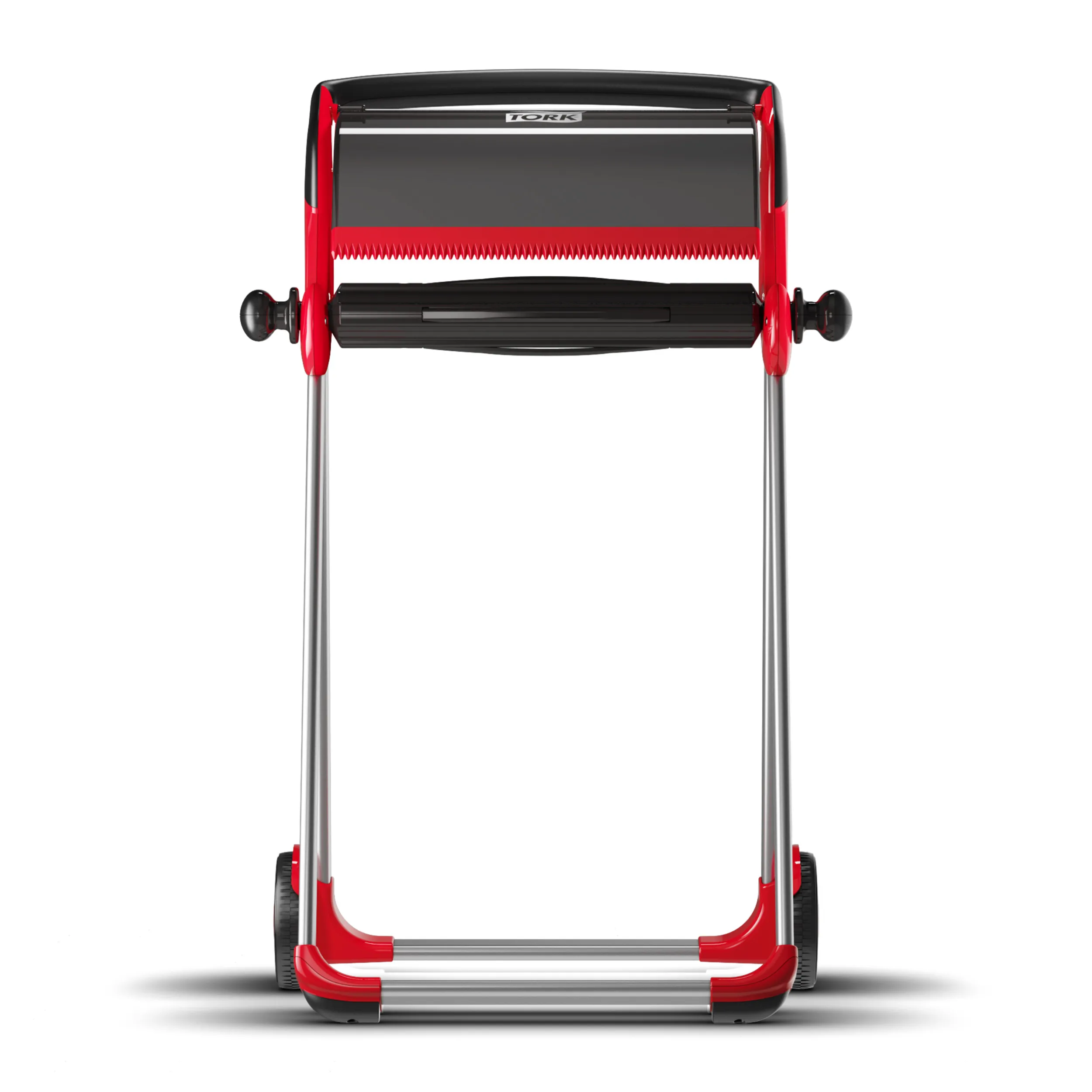 Dispenser asciugamano Tork, in Metallo, Plastica Rosso Performance, Da pavimento, portatile No