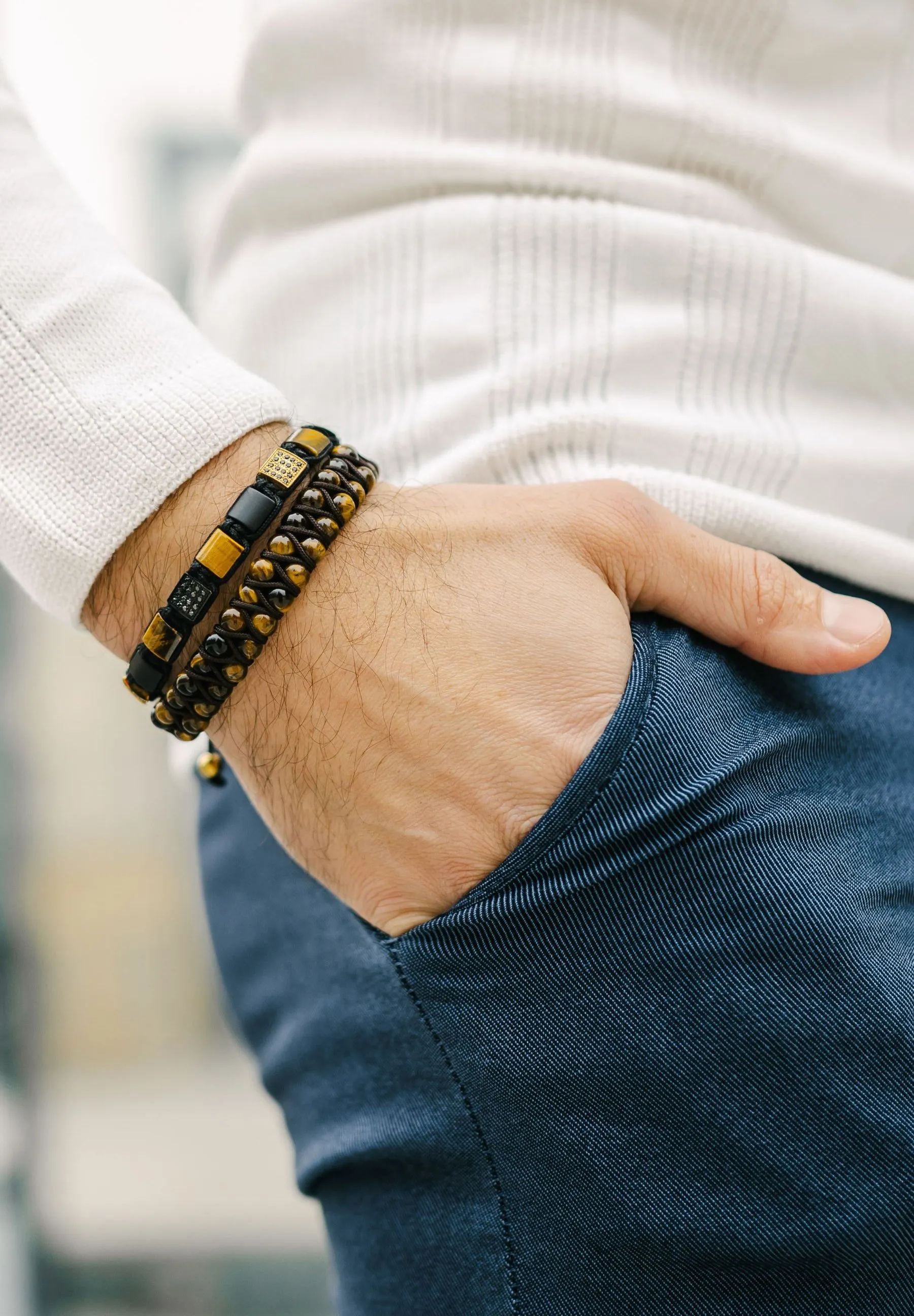 DOUBLE BEAD - Bracciale