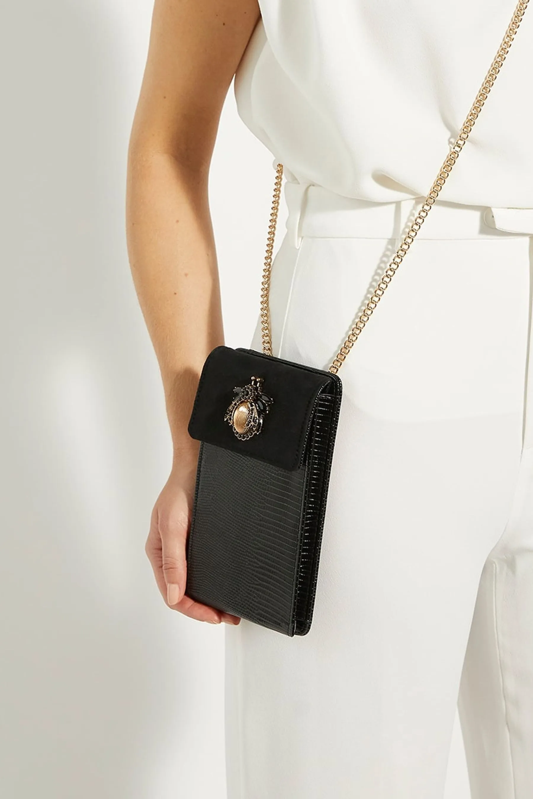 Dune London - Saskias - Borsa a tracolla con bordo insetto