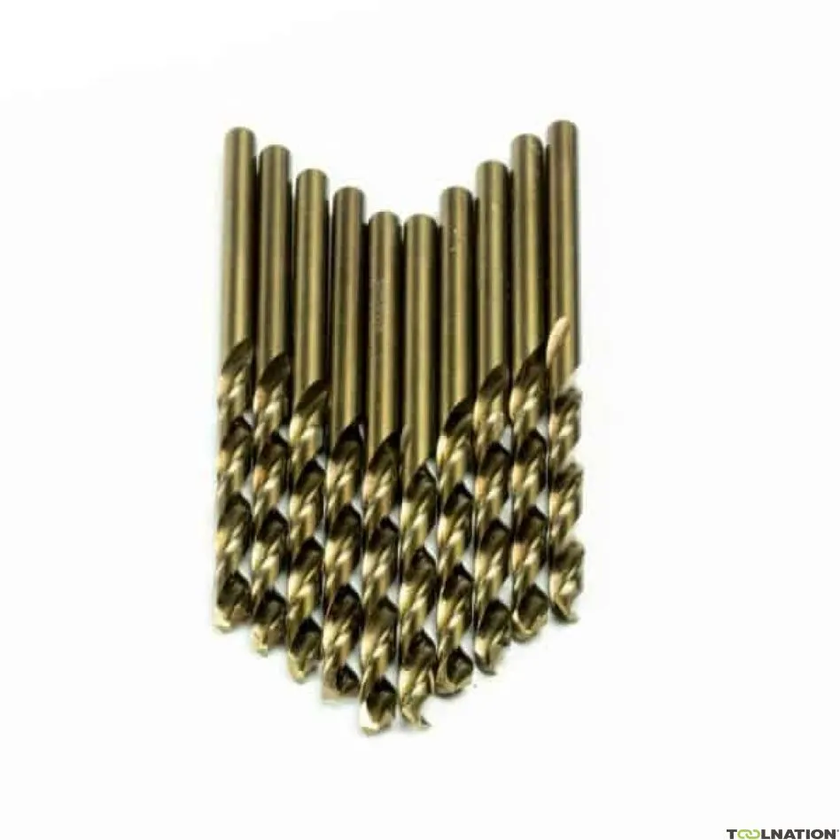 Euroboor 51522003000004 TDCO.030/D Set di punte a spirale, HSS-Co, 3 mm, angolo di punta di 135 gradi