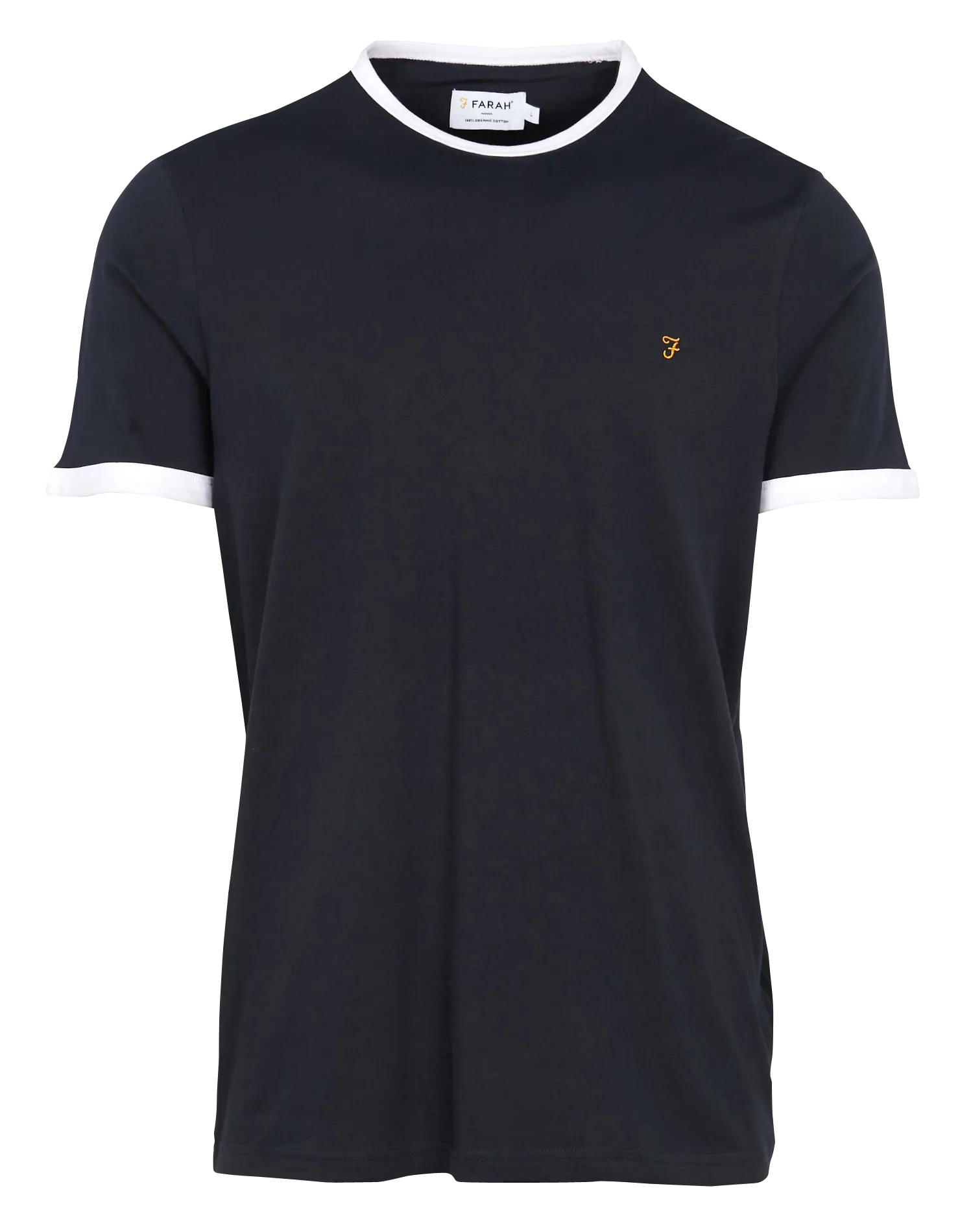  FARAH   GROVES RINGER - T-shirt scollo tondo regular fit in cotone | Blu