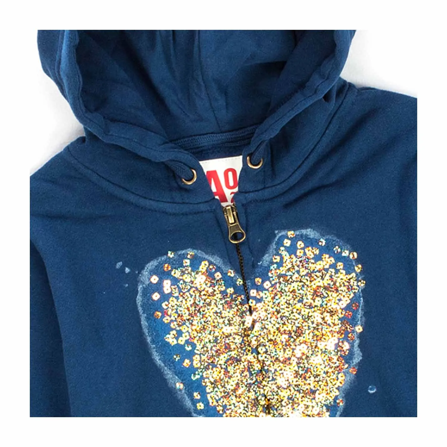 Felpa Blu Cuore Bambina