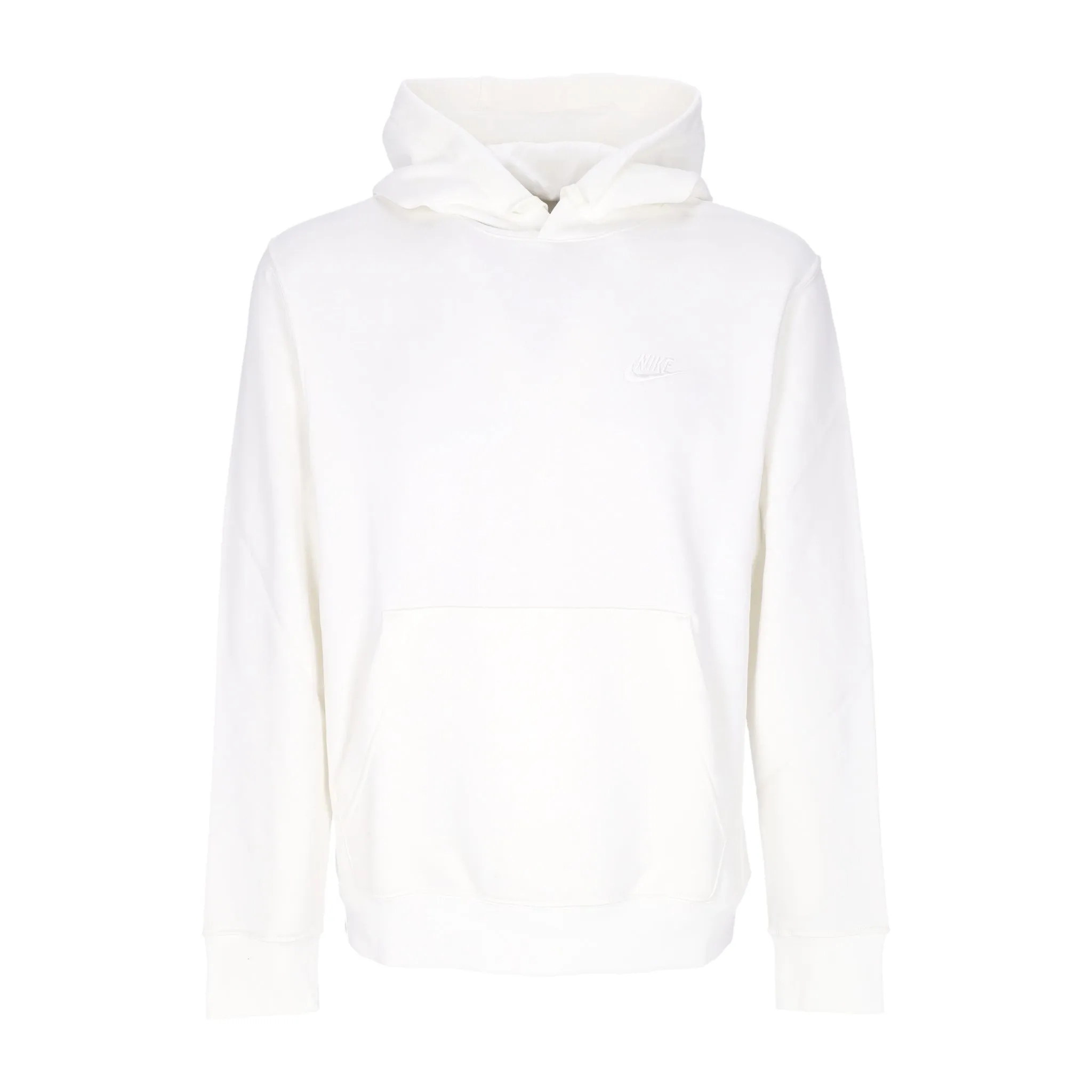 Felpa Cappuccio Uomo Sportswear Club Fleece Hoodie Sail/sail/white