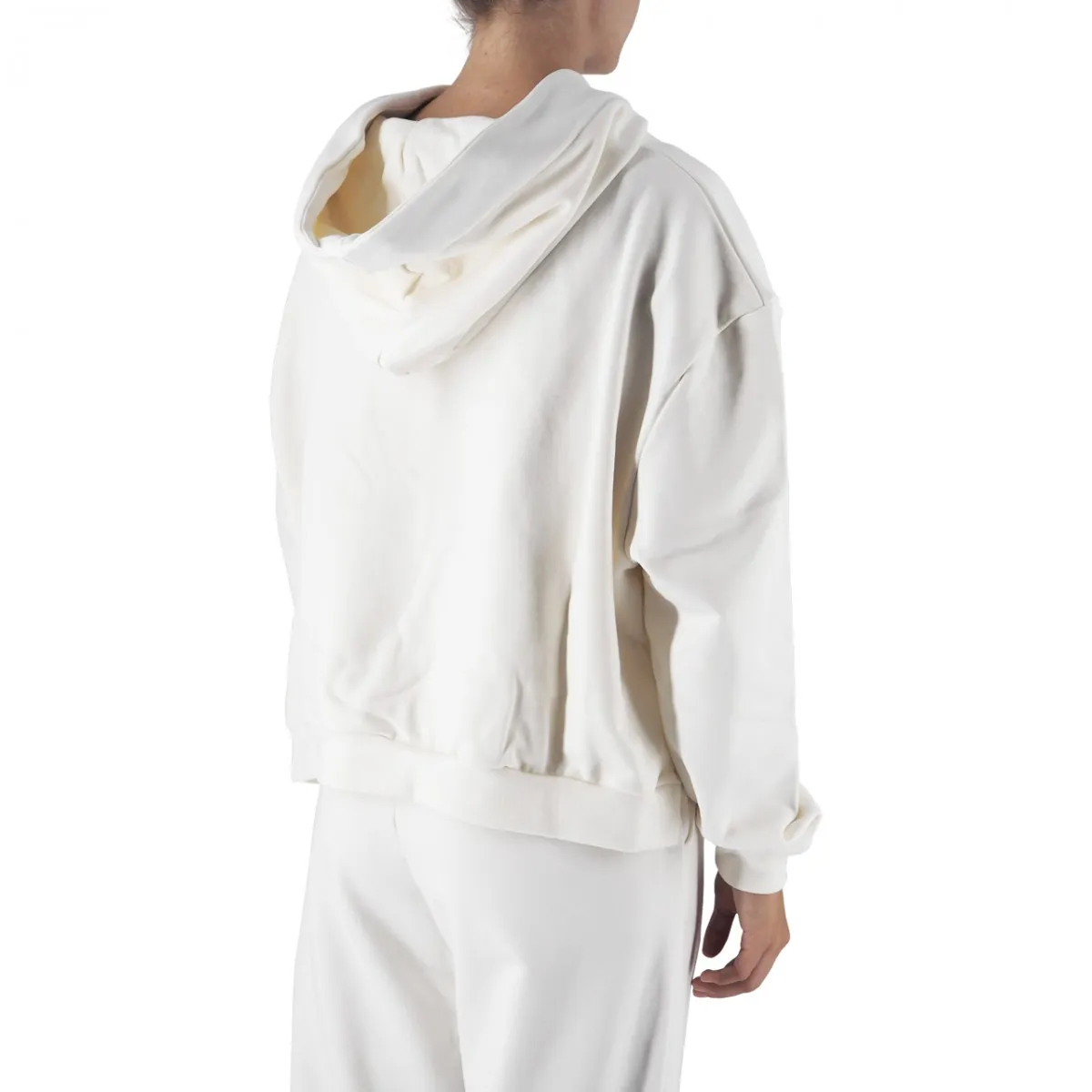 Felpa Con Coulisse Ricamata