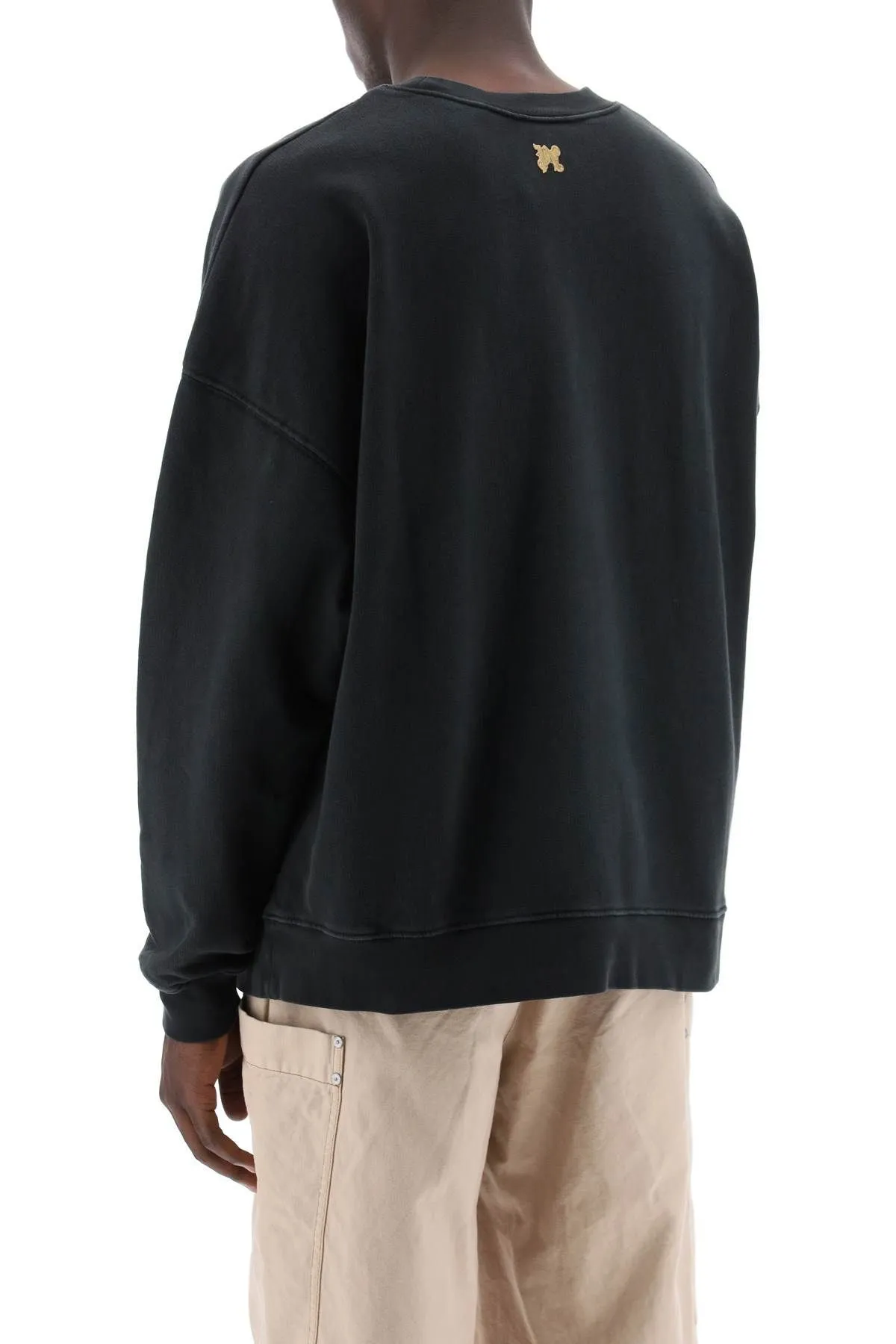 Felpa girocollo Burning Monogram