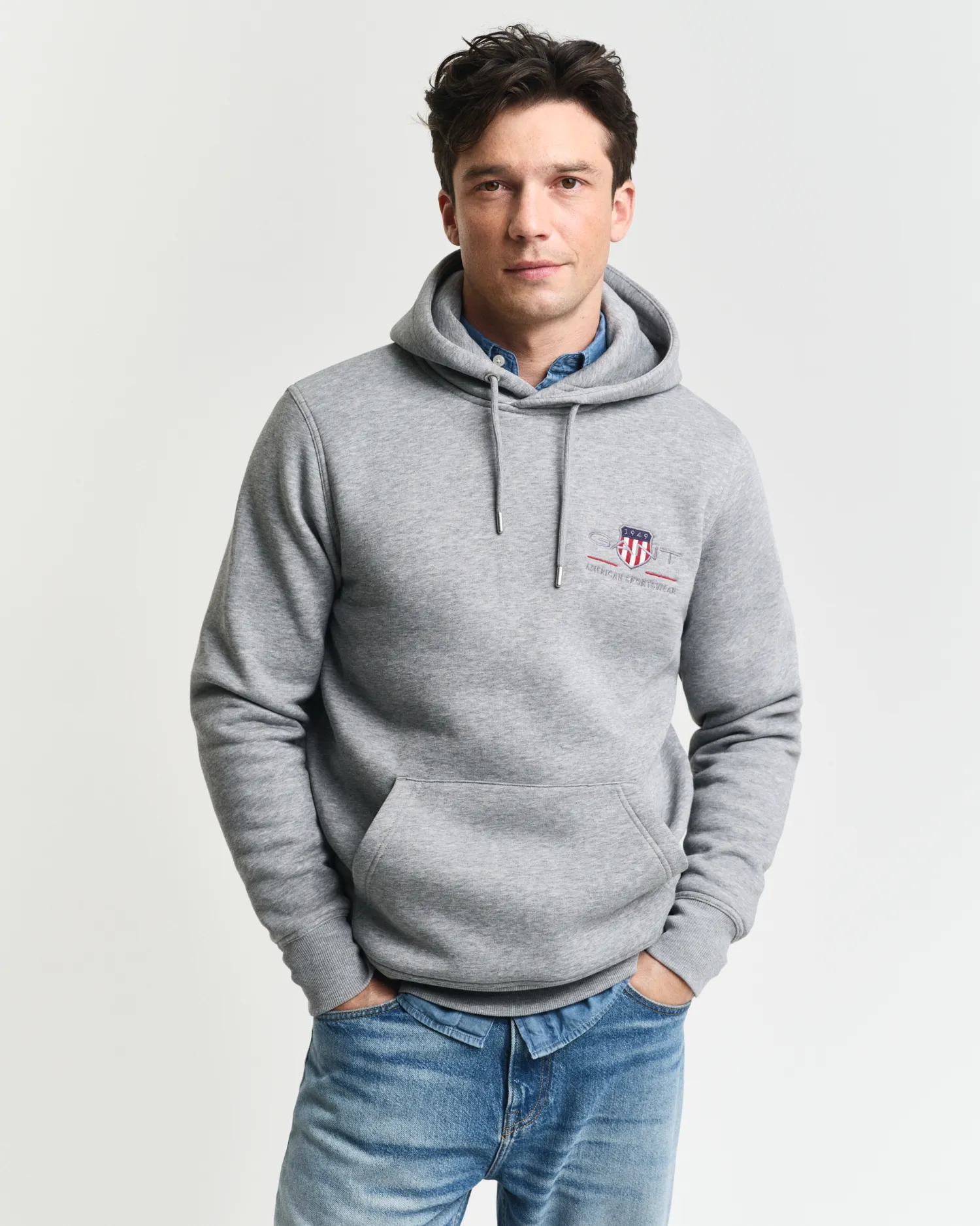 Felpa Medium Archive Shield con cappuccio    