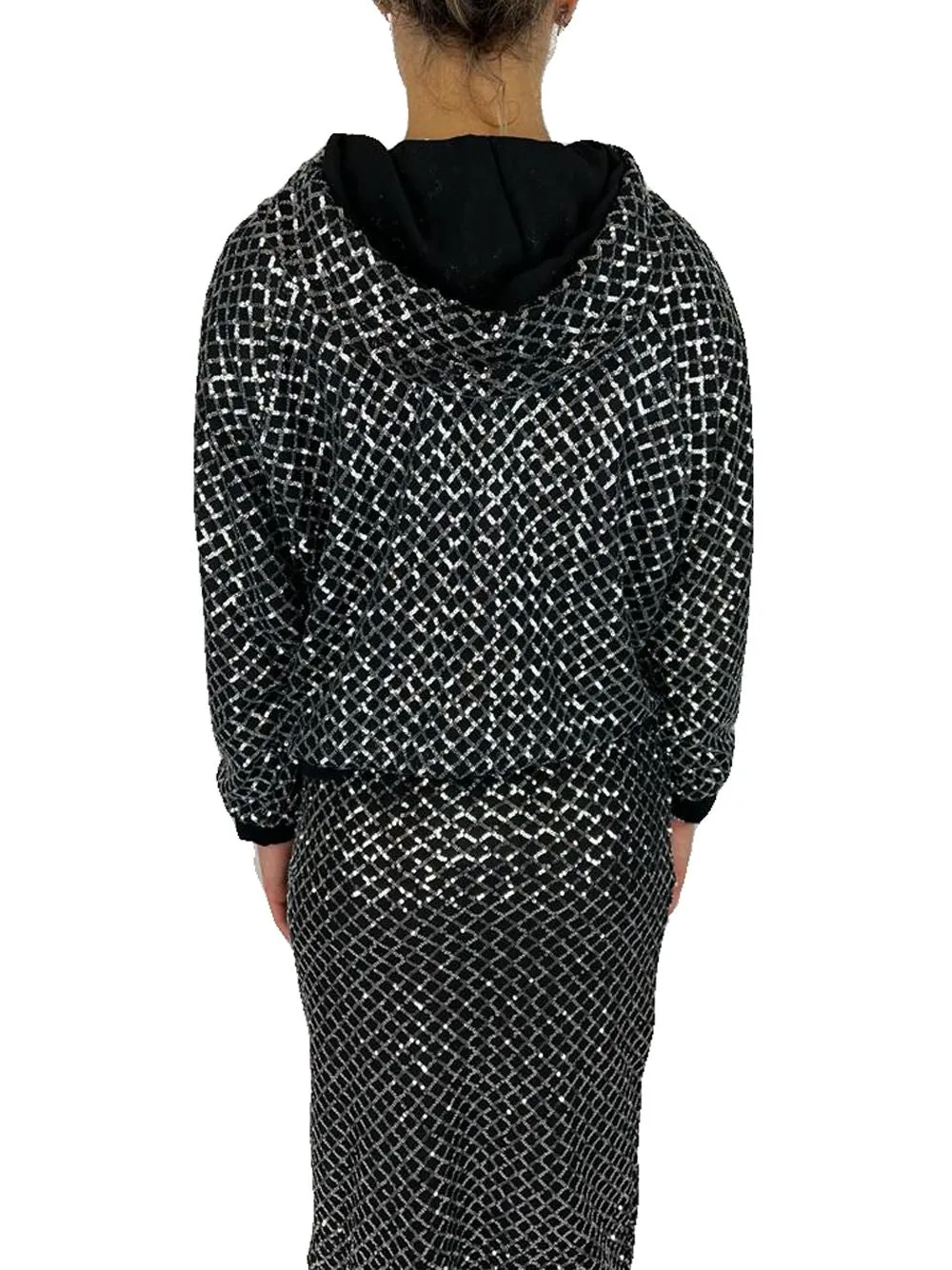 Felpa Strass - Nero
