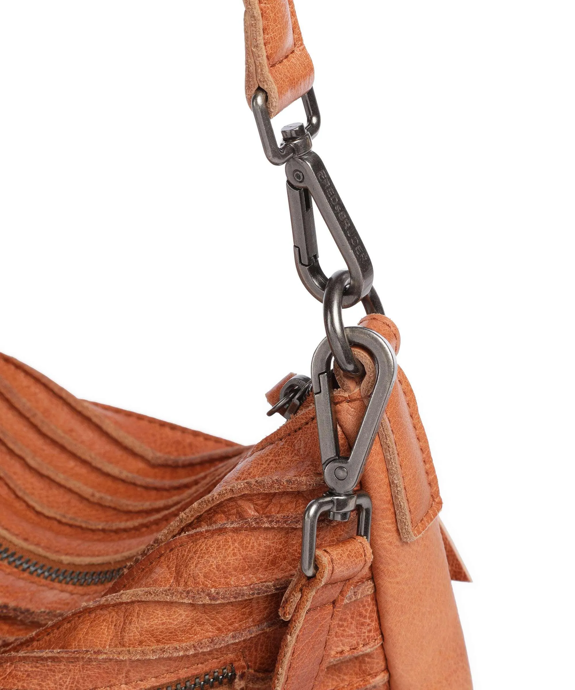  FredsBruder Bestseller Riffel Borsa a tracolla pelle granulata caramello  