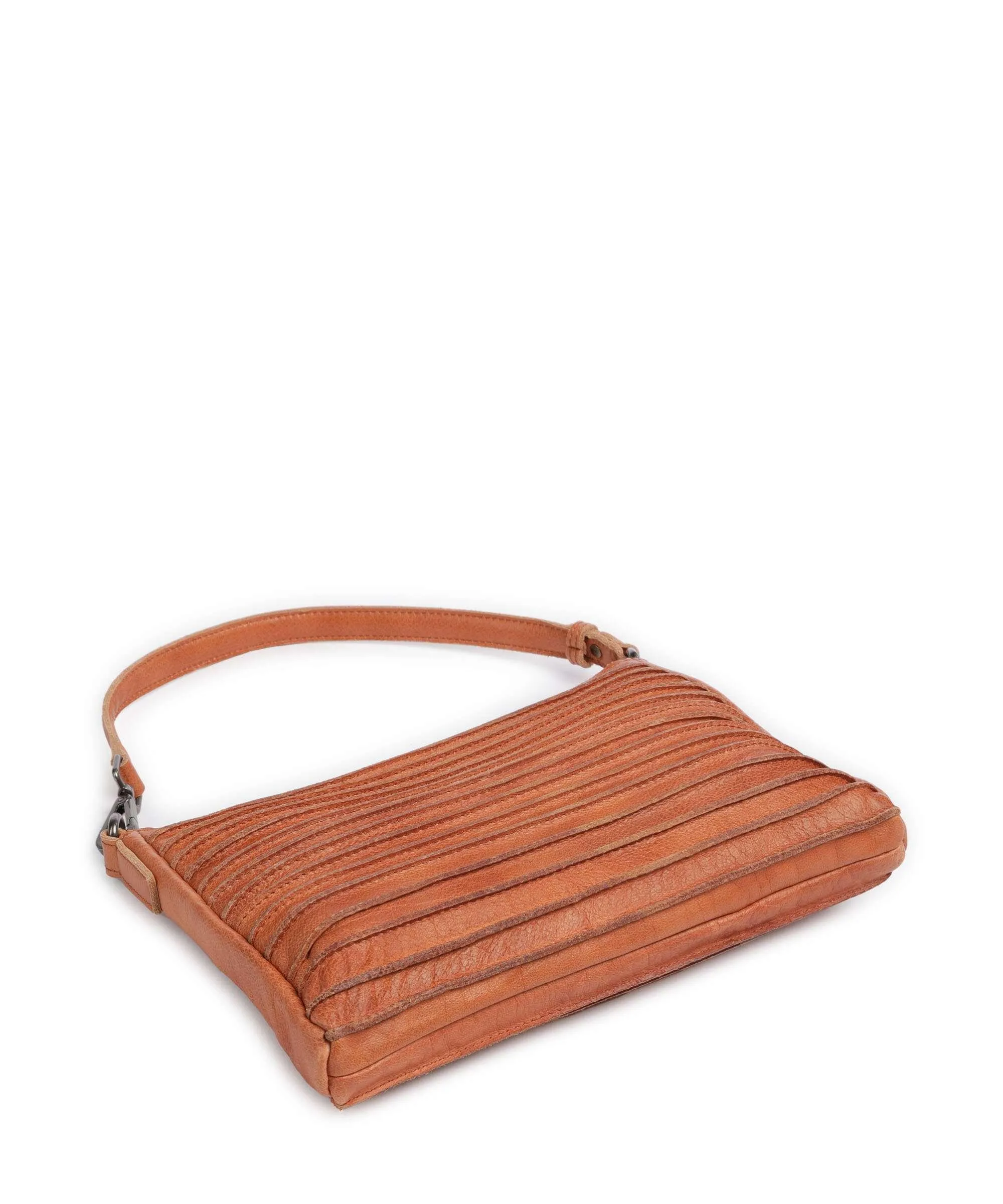  FredsBruder Bestseller Riffel Borsa a tracolla pelle granulata caramello  