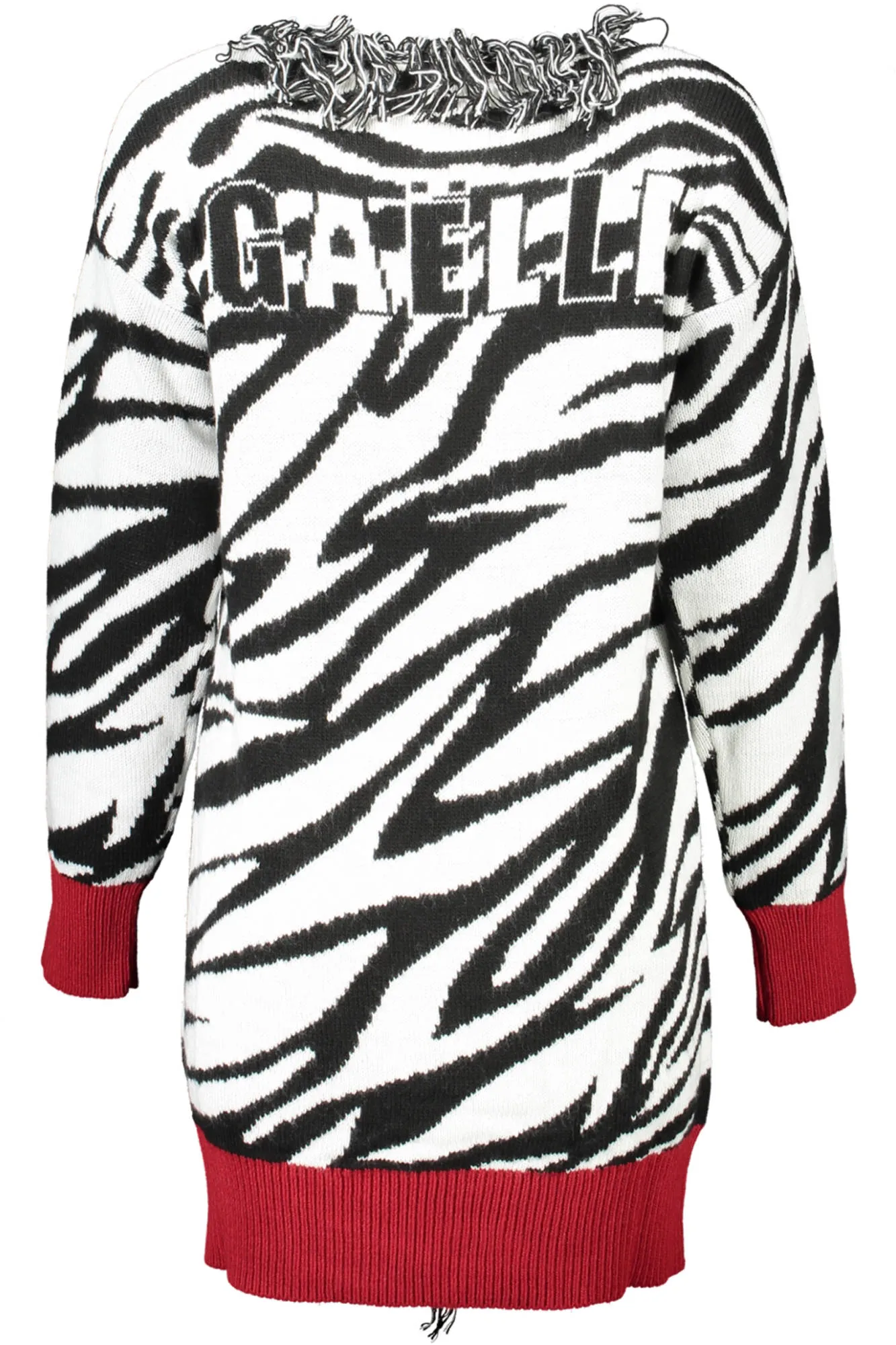 Gaelle Paris cardigan  bianco animalier   