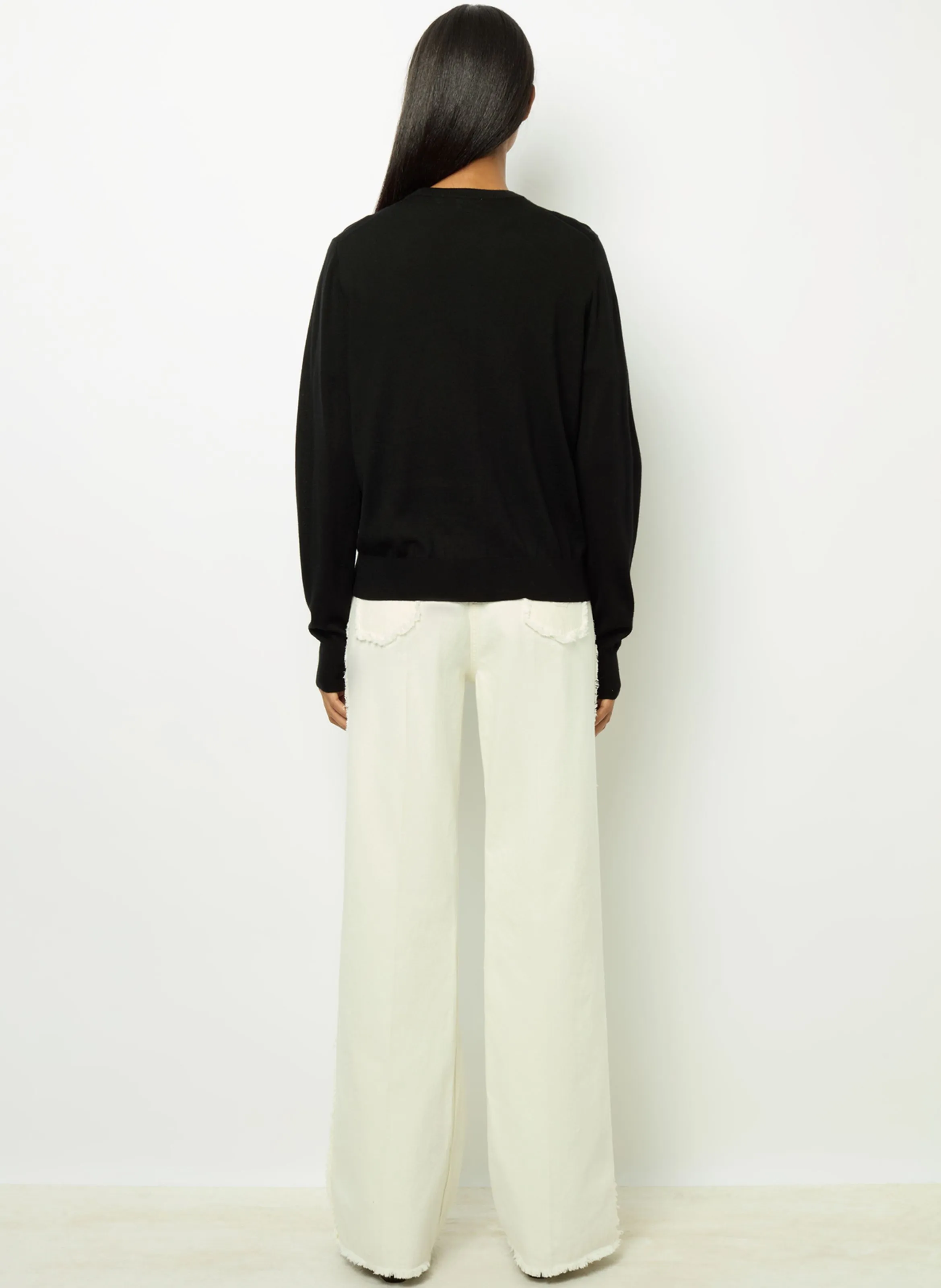  GERARD DAREL   JUSTINE - Cardigan scollo tondo in lana | Nero