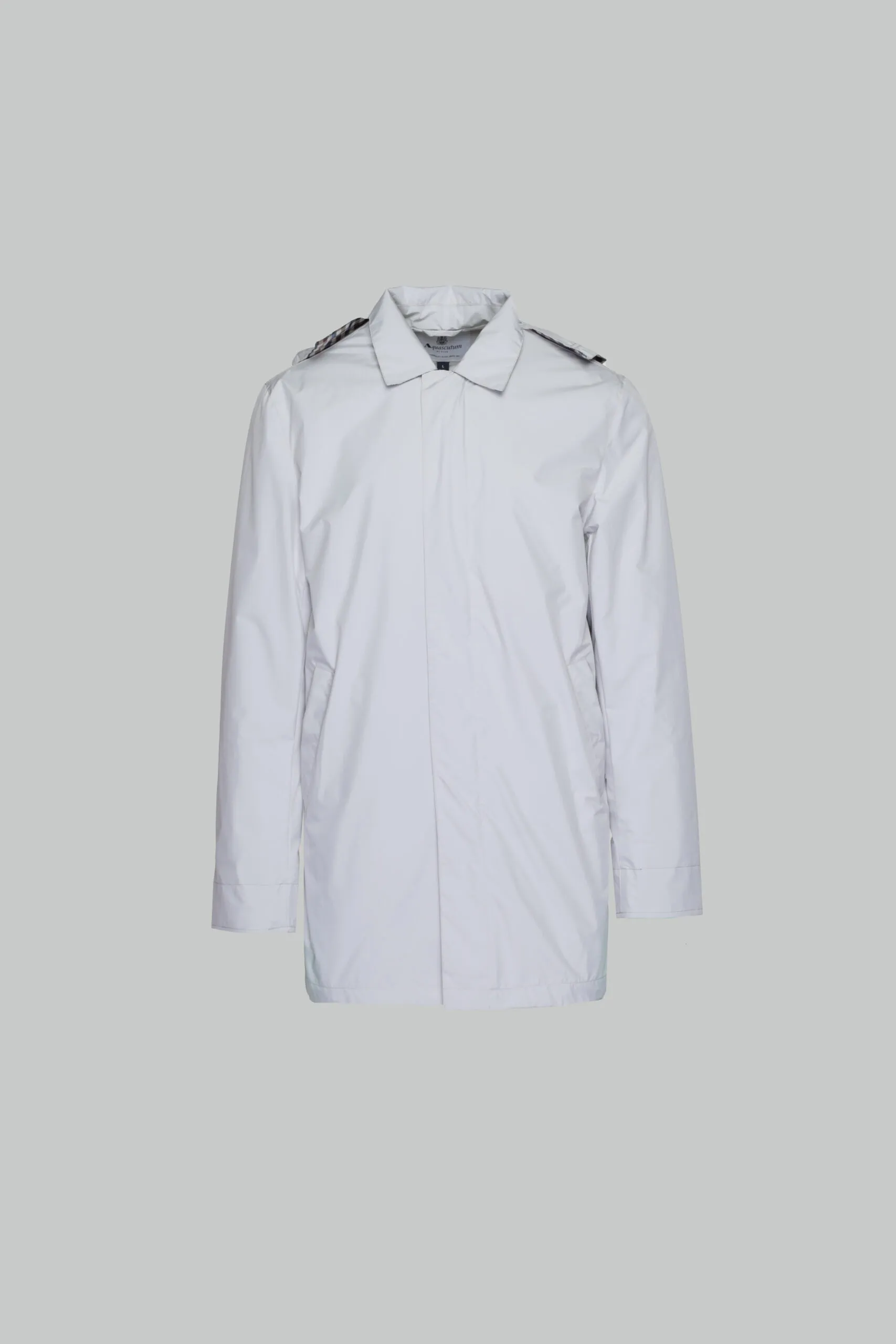 Giacchetto Aquascutum ACTIVE PACKABLE TRENCH Grigio Chiaro