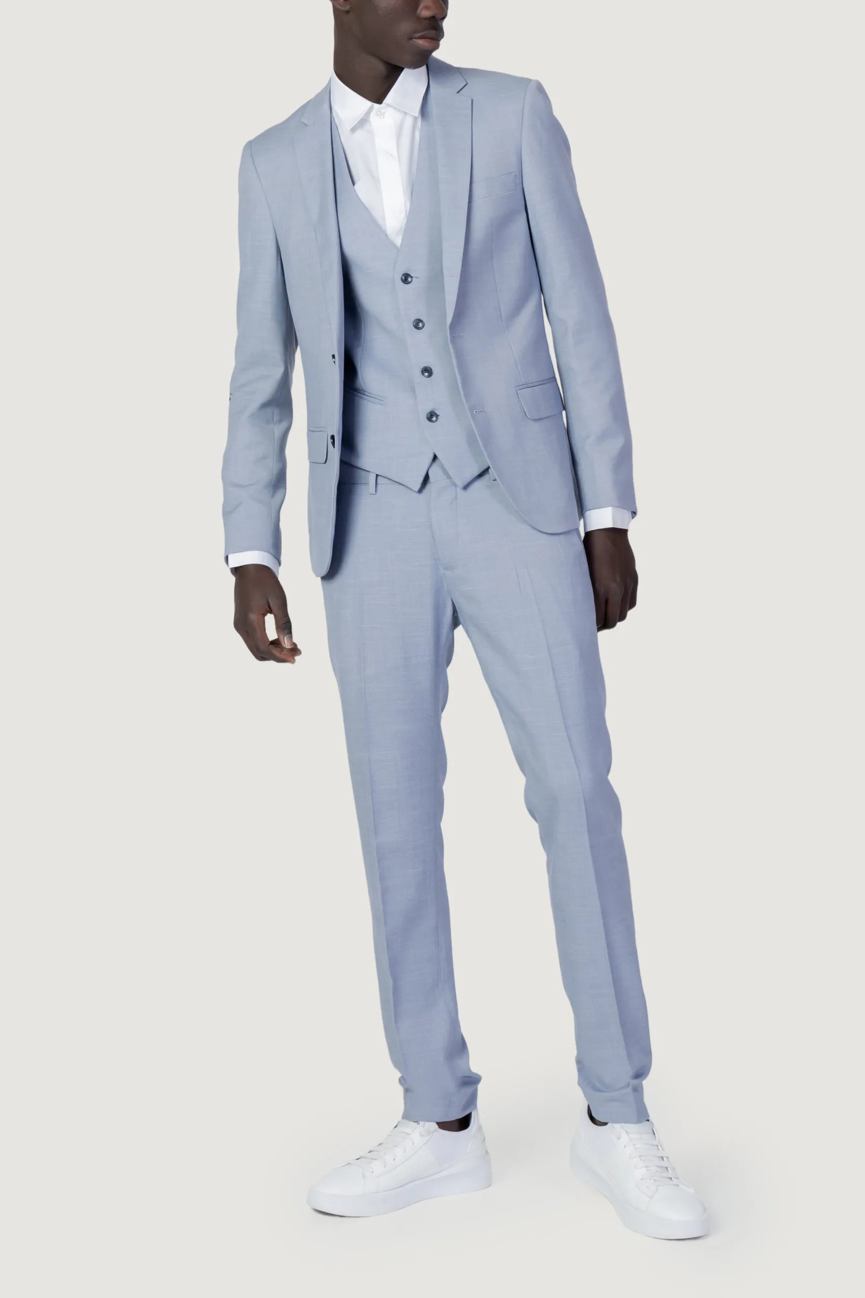 Gilet da completo Antony Morato slim fit in tessuto Azzurro